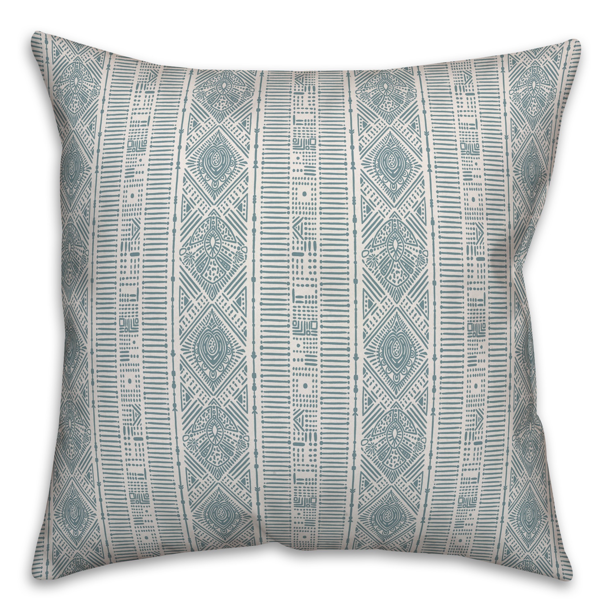 Tribal in Blue Pillow