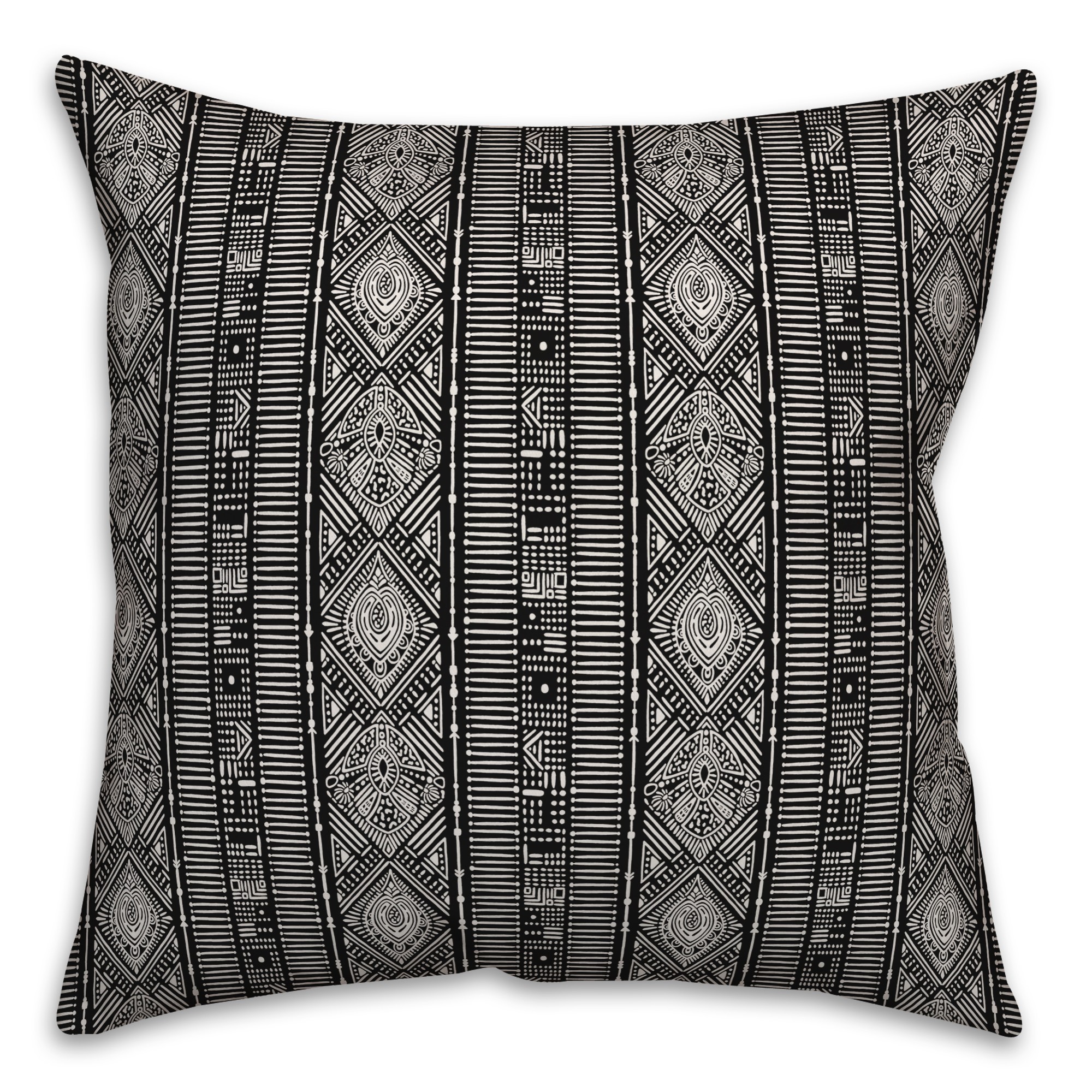 Tribal in Black Pillow