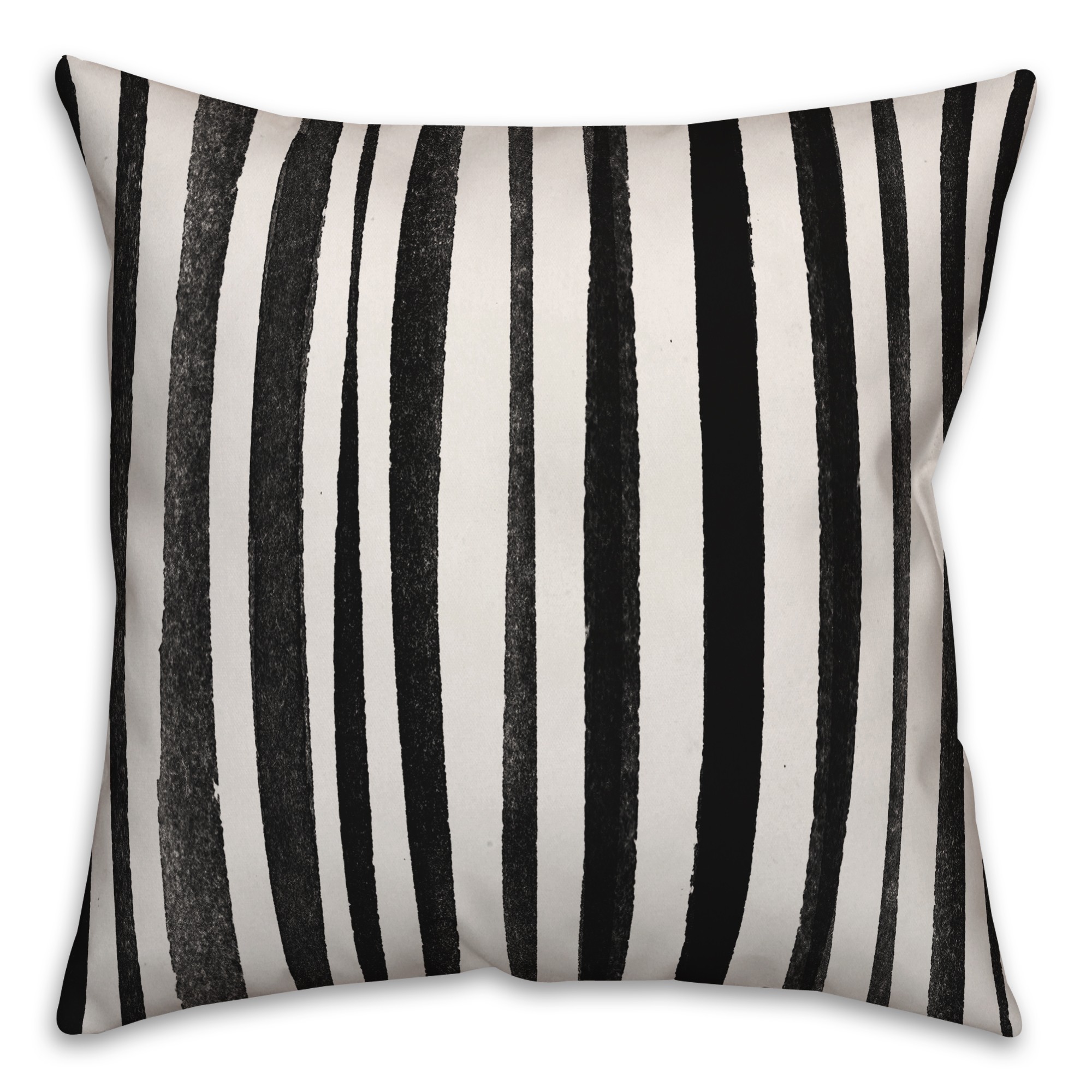 Zebra Stripes in Black Pillow