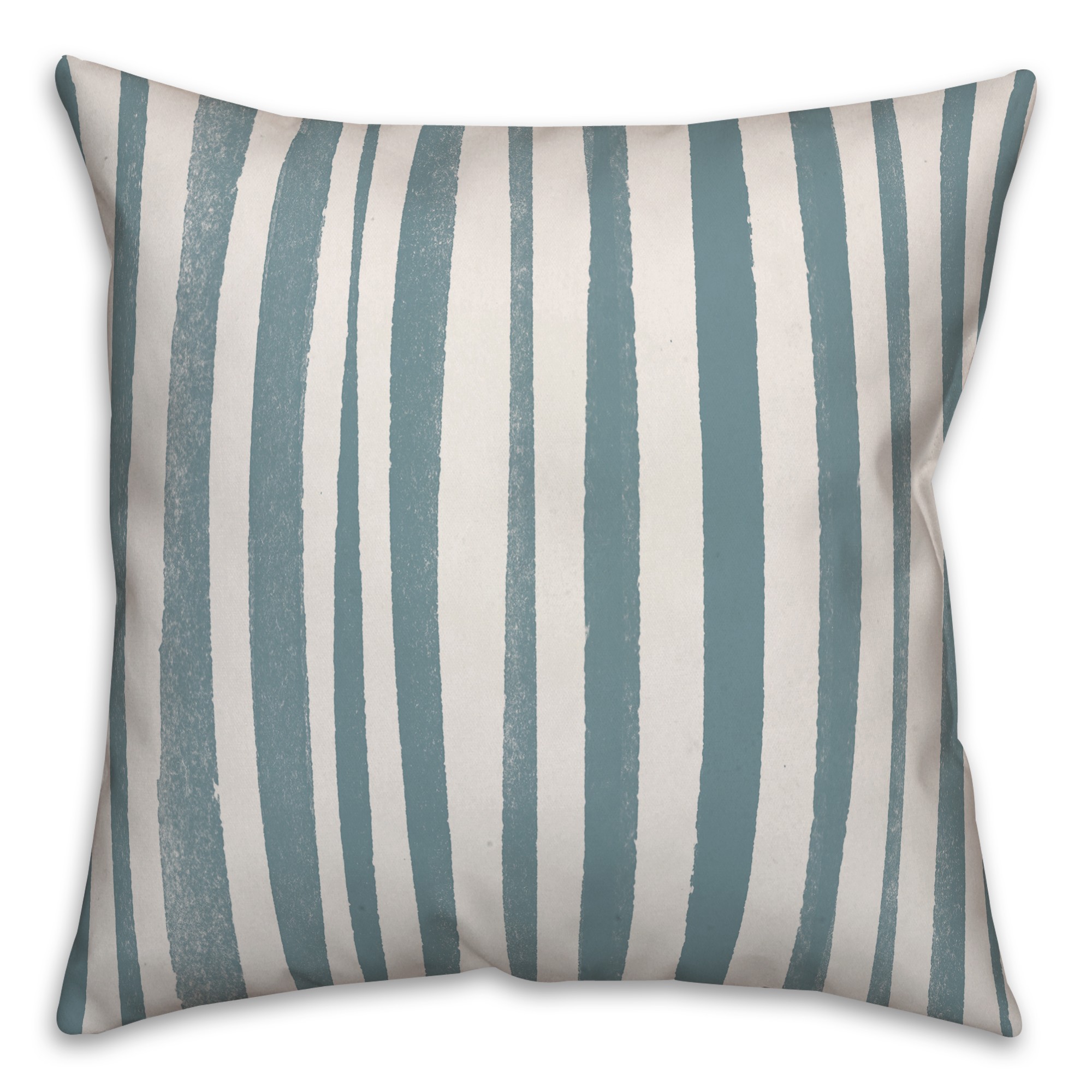 Zebra Stripes in Blue Pillow
