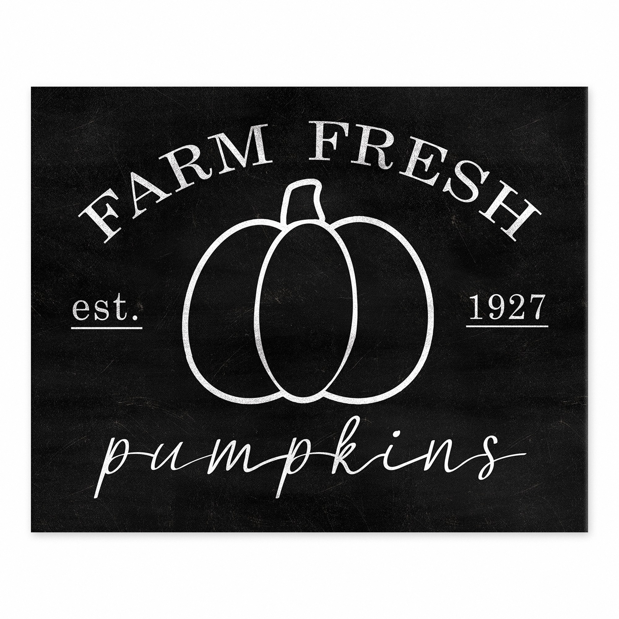 Farm Fresh Pumpkins 8x10 Tabletop Canvas