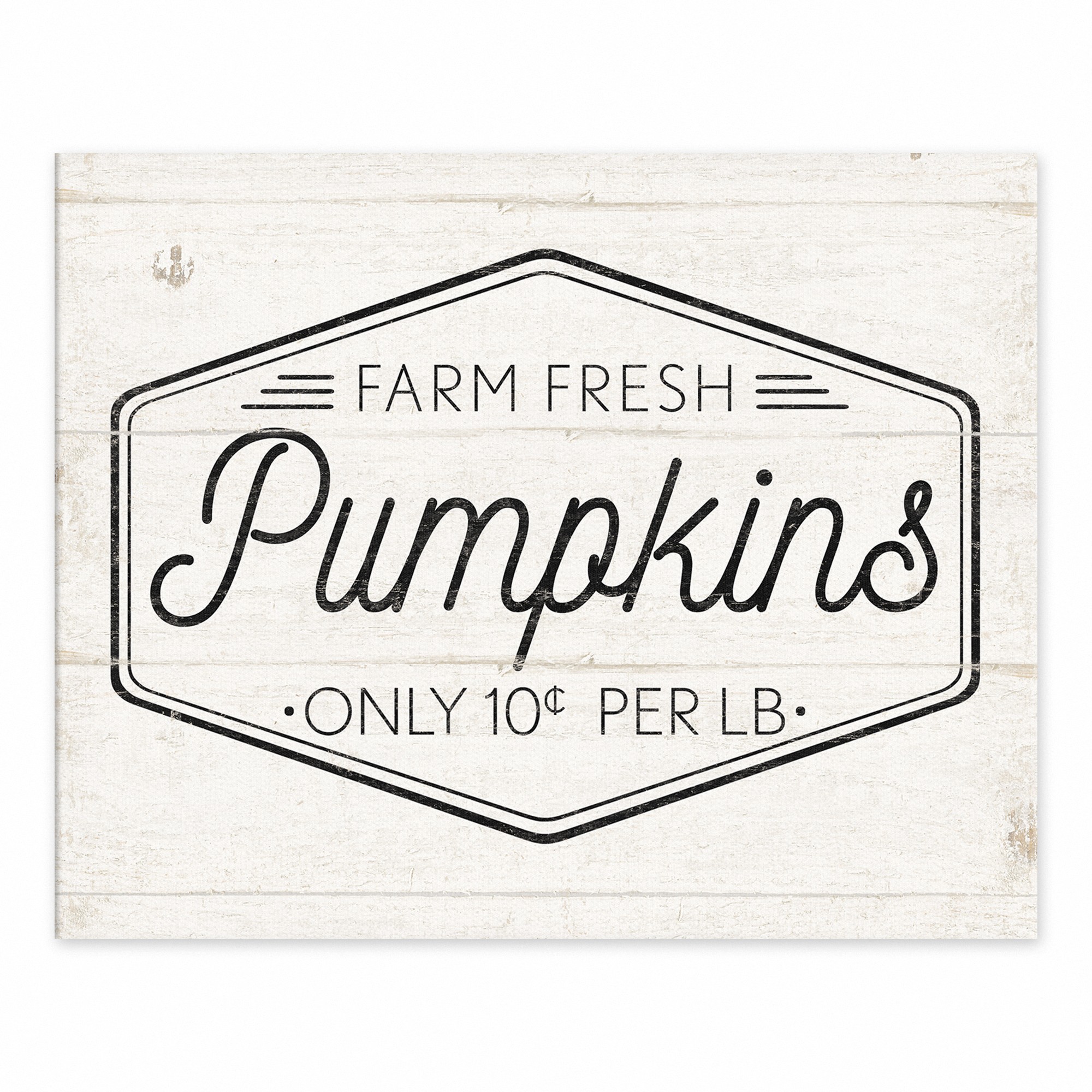 Farm Fresh Pumpkin Stand 8x10 Tabletop Canvas