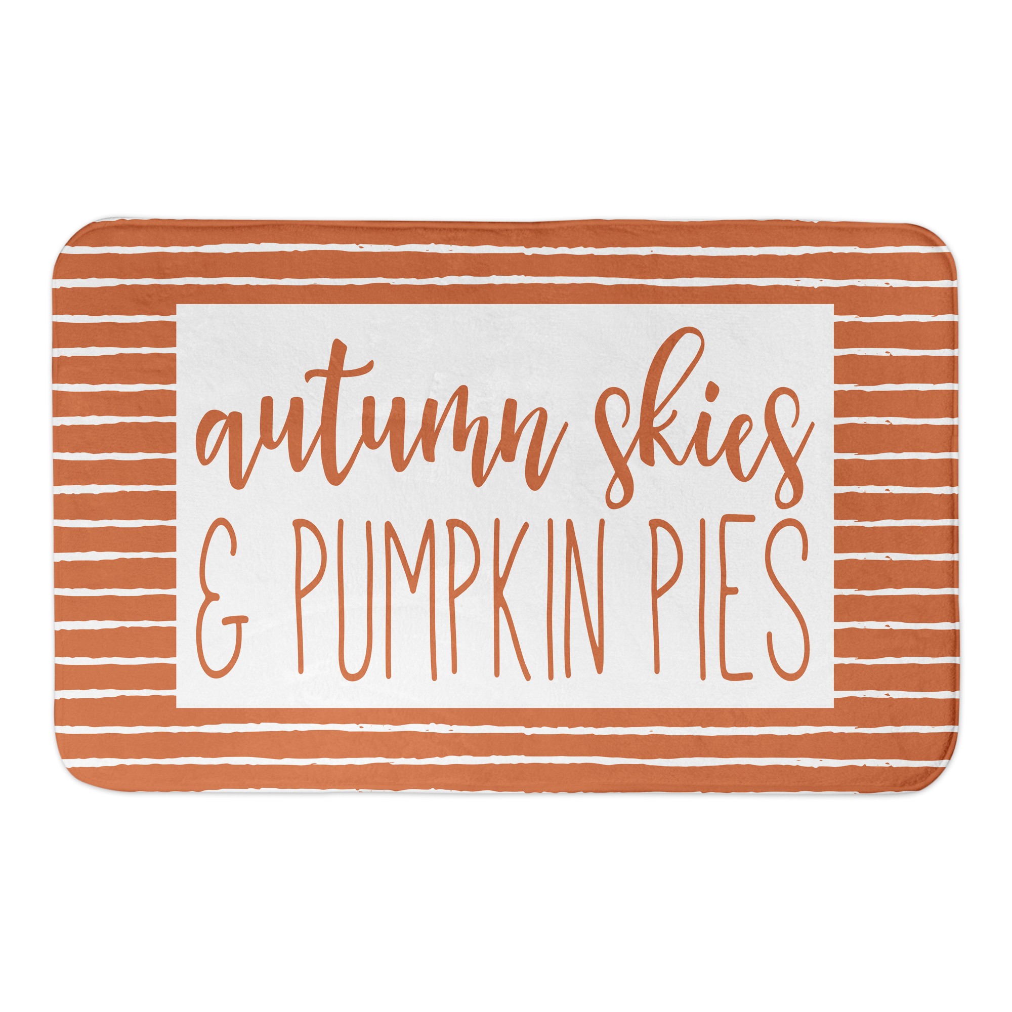 Autumn Skies & Pumpkin Pies 34x21 Bath Mat