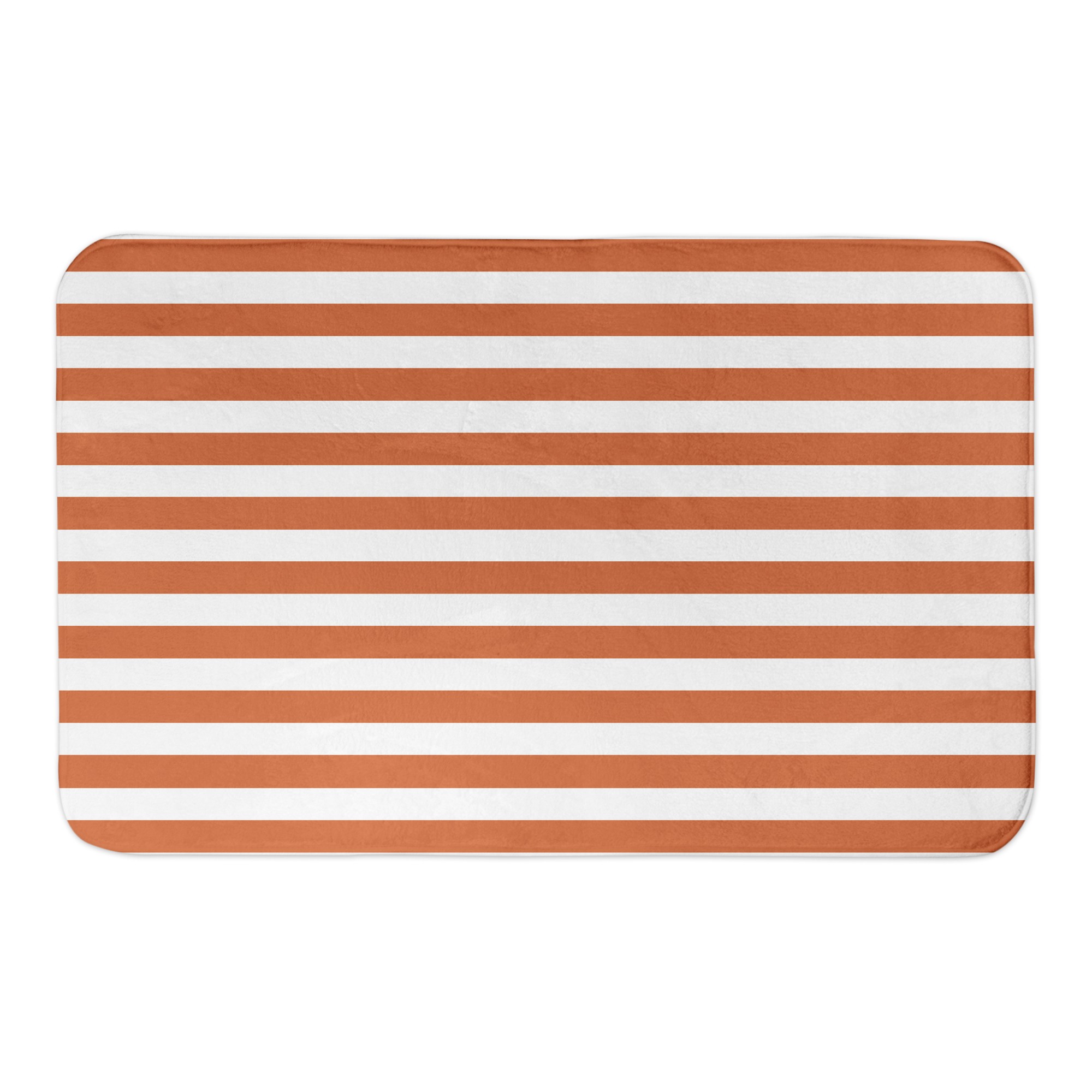 Orange Stripe 34x21 Bath Mat
