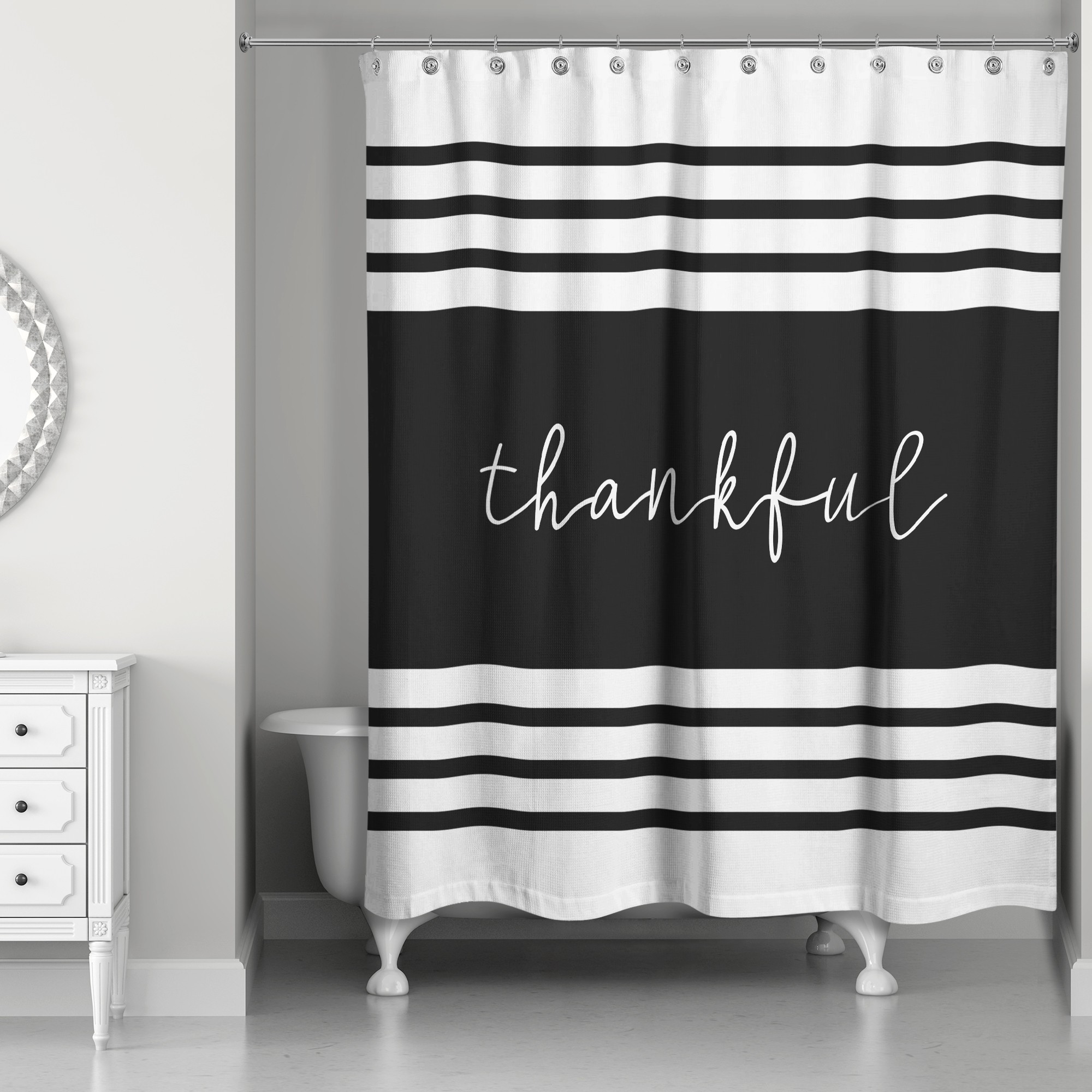 Thankful 71x74 Shower Curtain