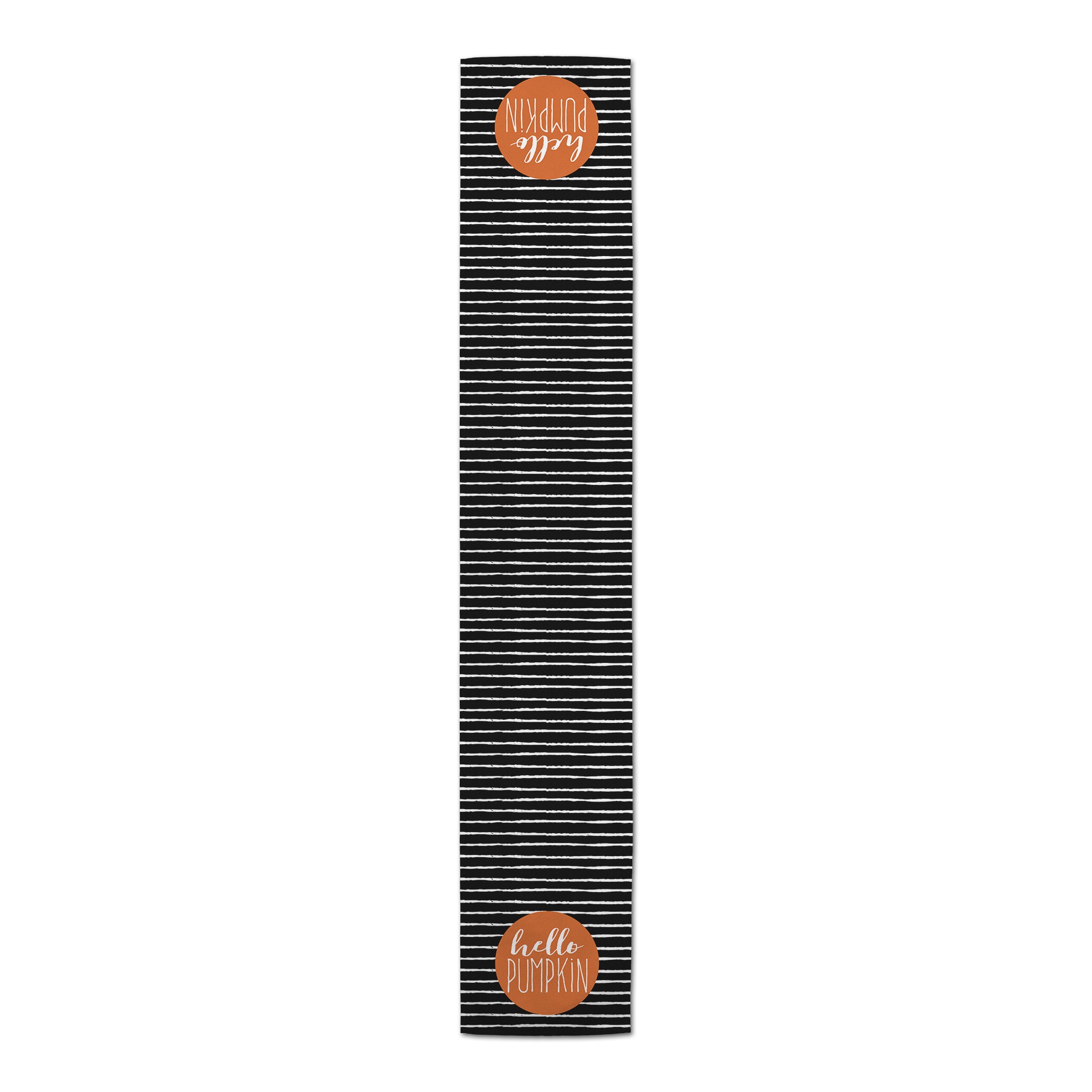 Hello Pumpkin Black Stripe Runner