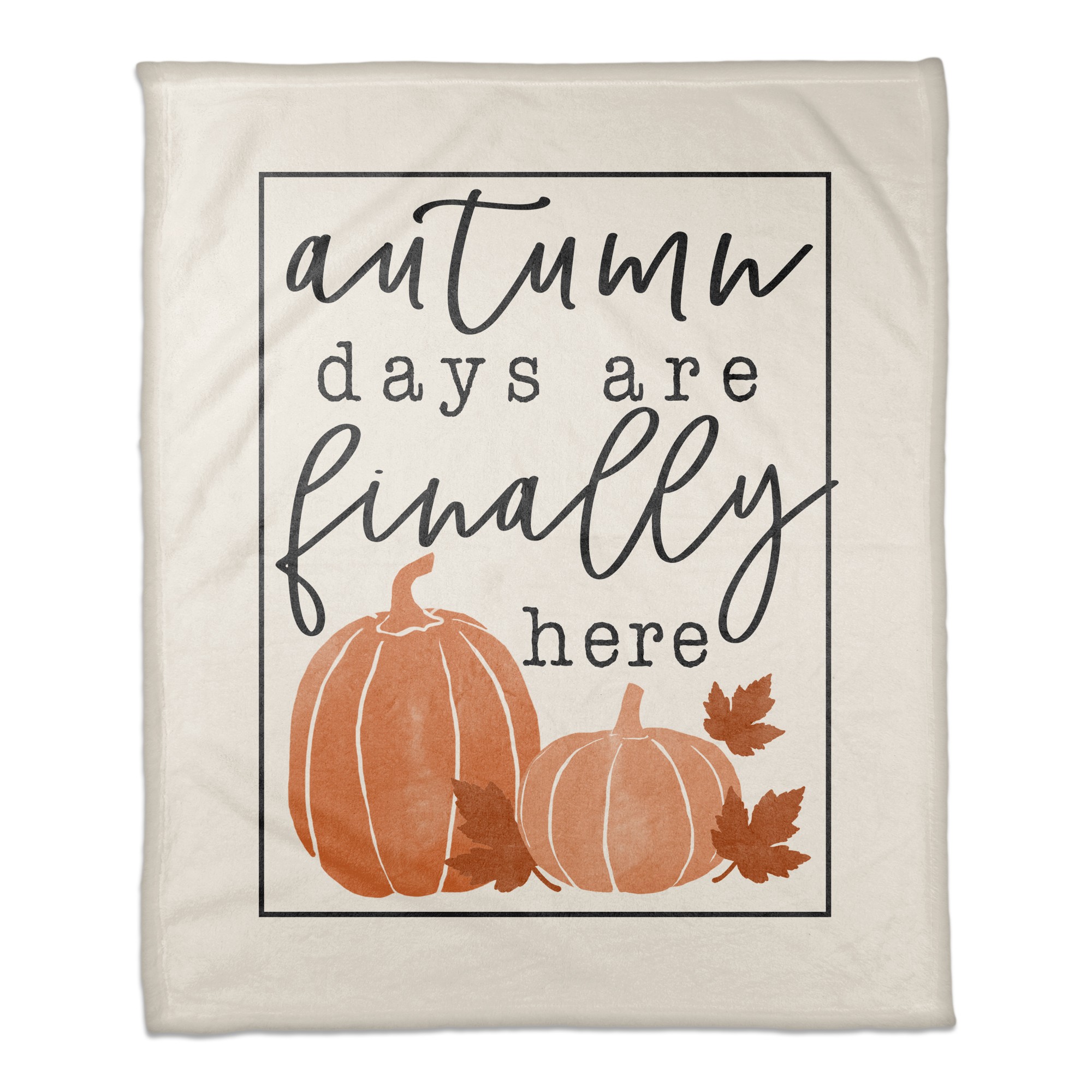 Autumn Days Are Finally Here 50x60 Coral Fleece Blanket