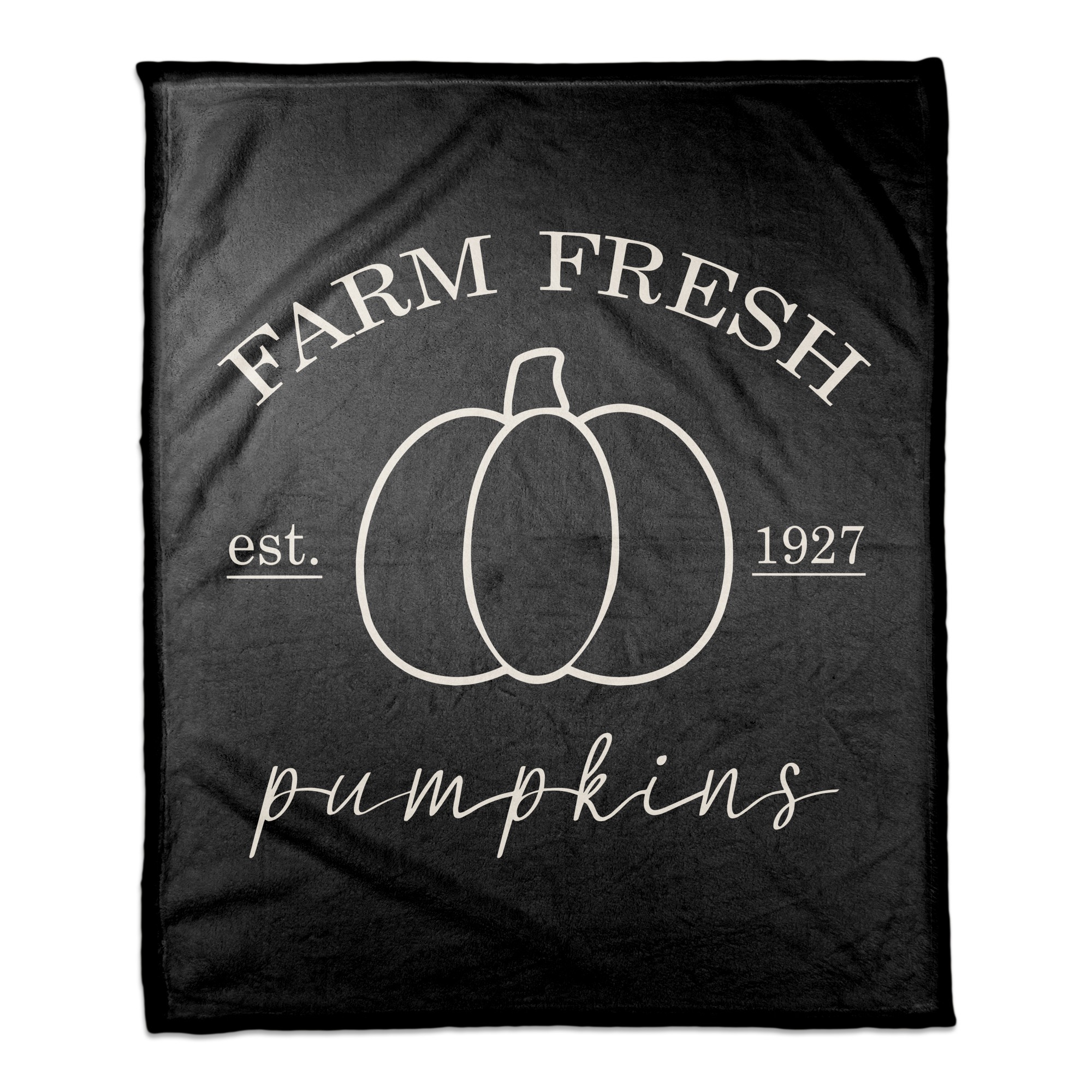 Farm Fresh Pumpkins 50x60 Coral Fleece Blanket