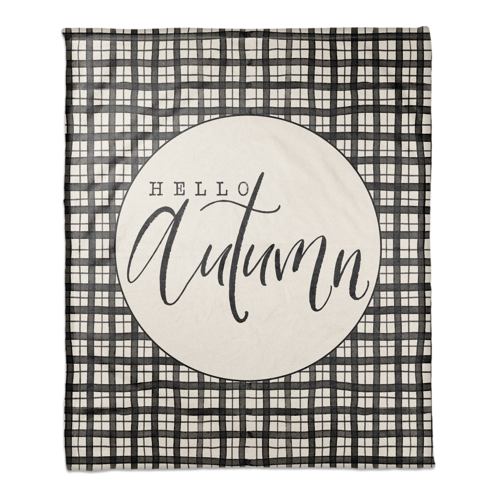 Hello Autumn 50x60 Coral Fleece Blanket