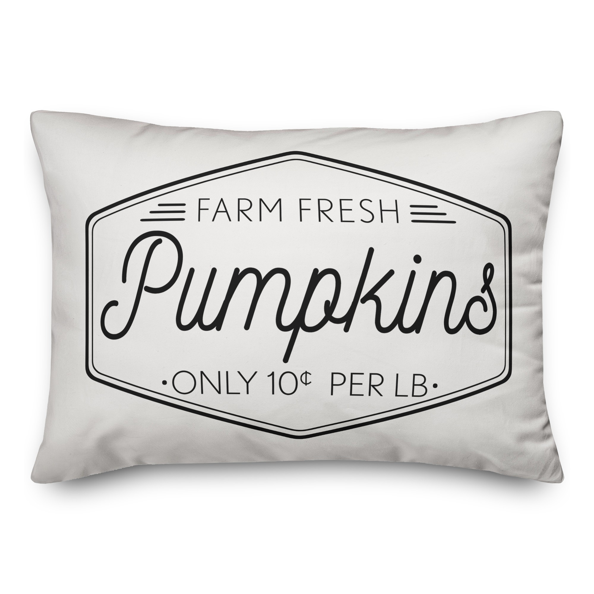 Farm Fresh Pumpkins Farmhouse 14x20 Spun Poly Pillow Cover
