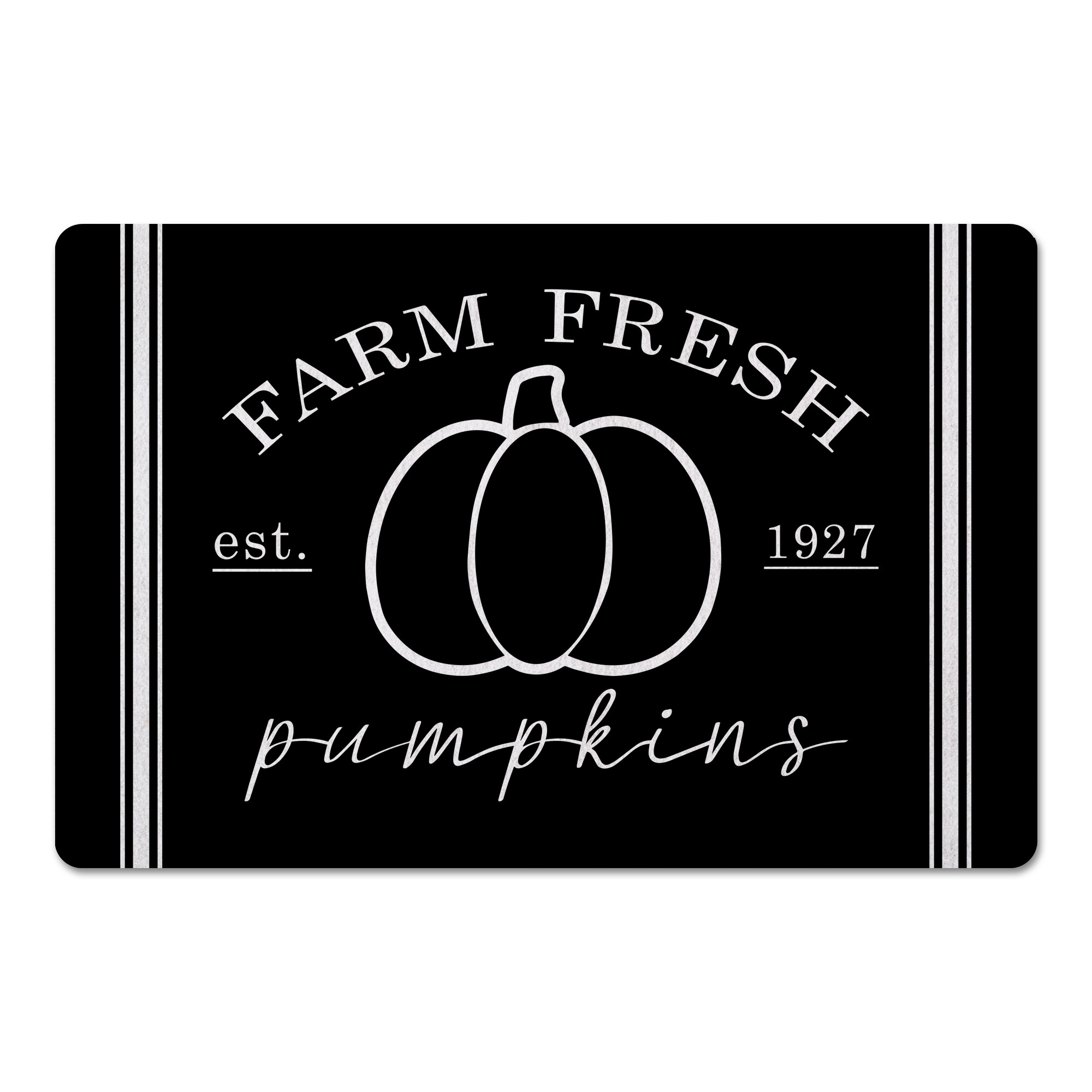 Farm Fresh Pumpkins 27x18 Floor Mat