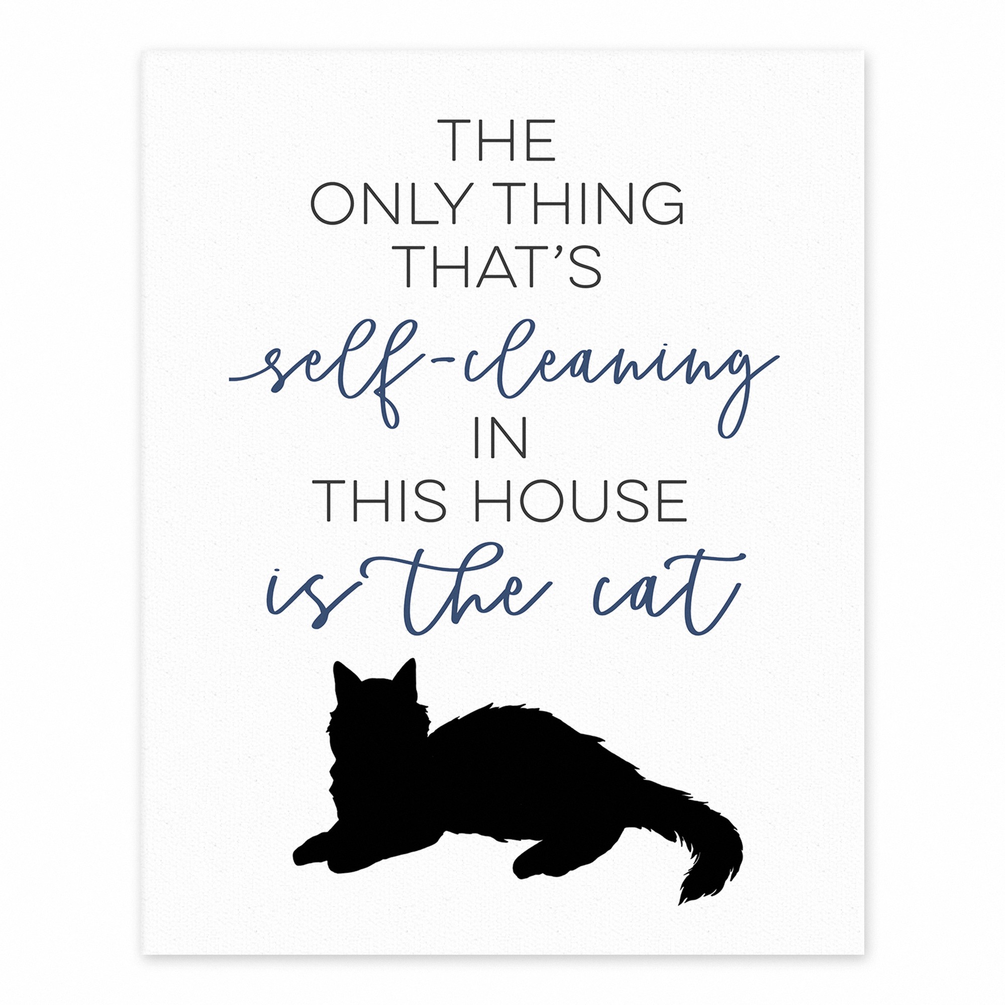 Self-cleaning Cat 8x10 Tabletop Canvas