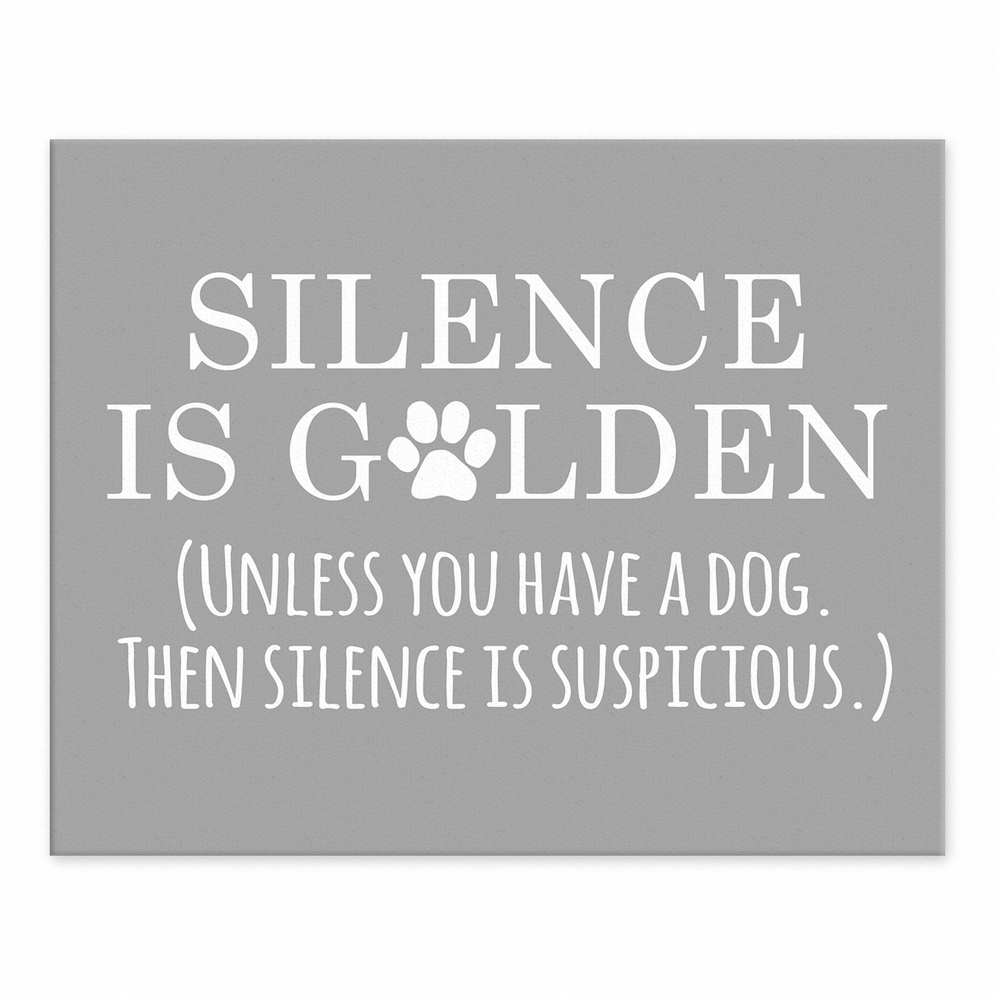 Silence Is Golden 8x10 Tabletop Canvas