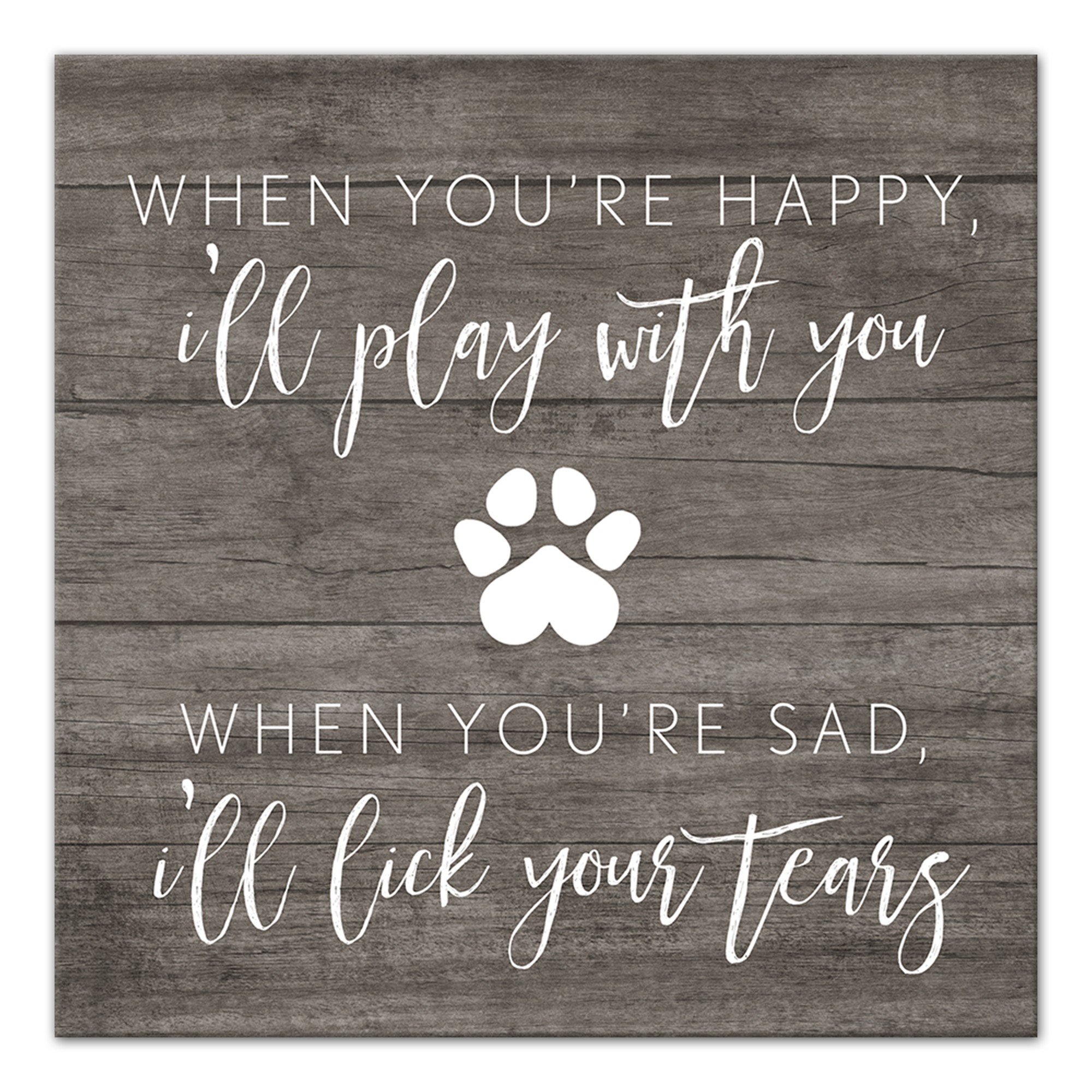 I'll Lick Your Tears 12x12 Canvas Wall Art
