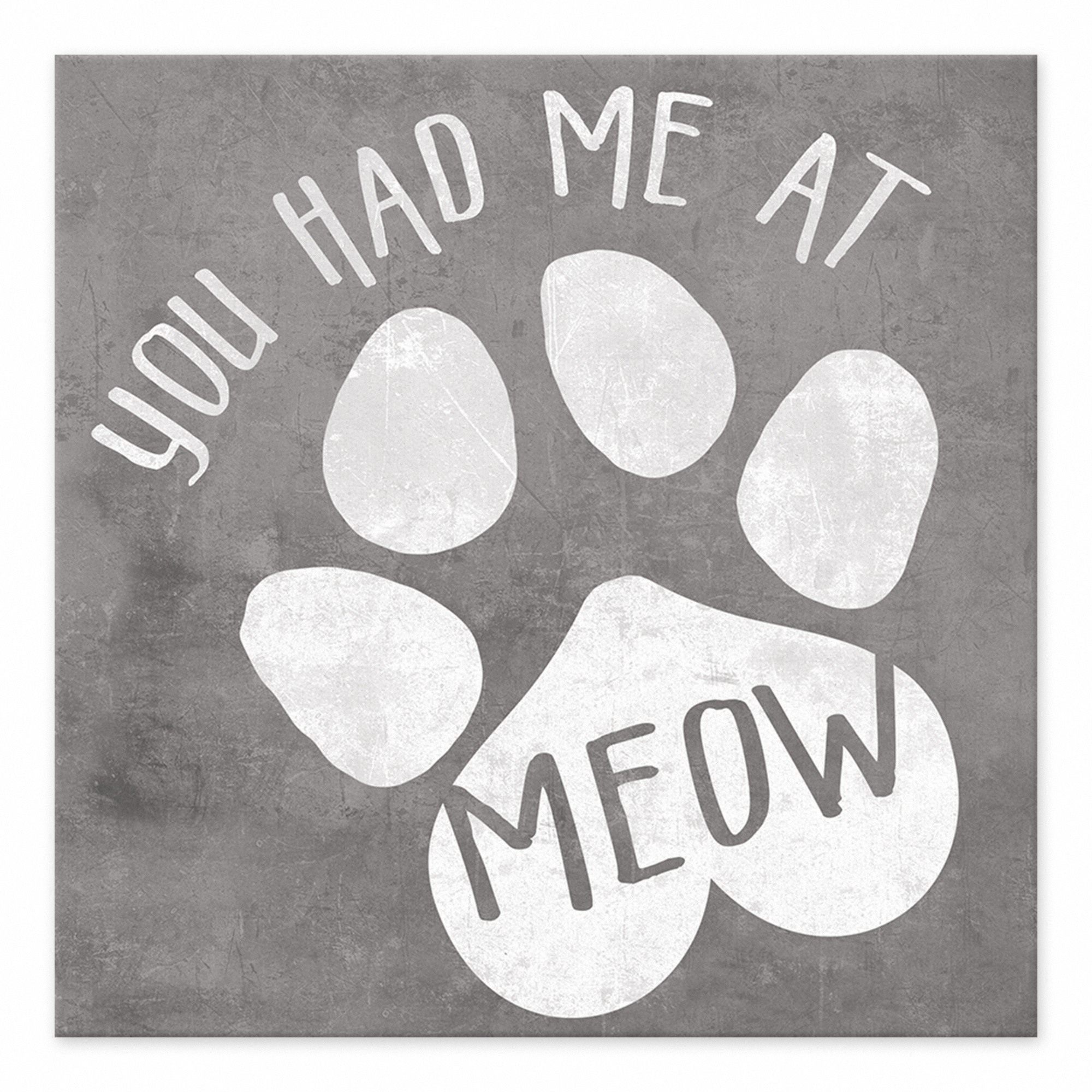 You Had me at Meow 6x6 Tabletop Canvas