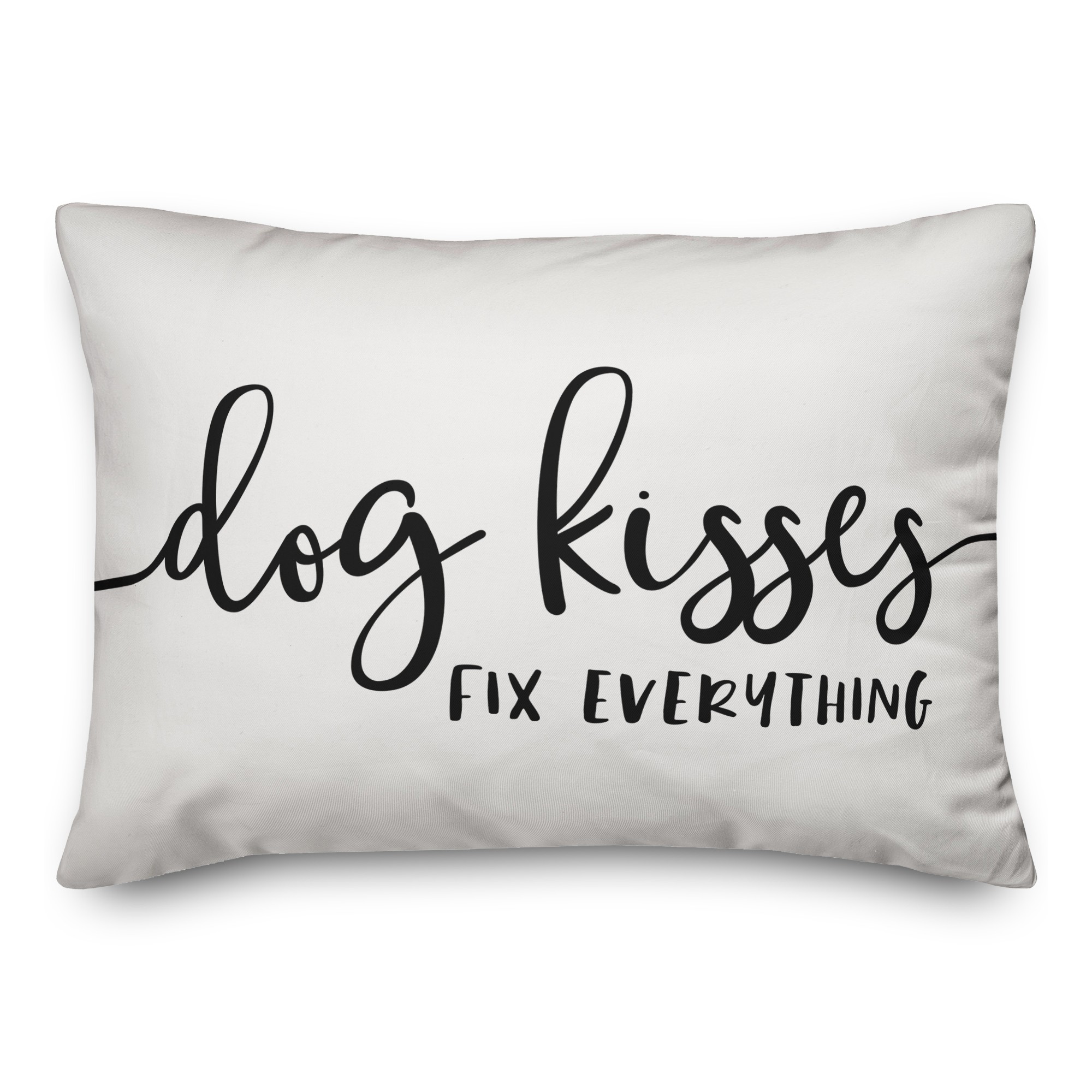 Dog Kisses Fix Everything 14x20 Spun Poly Pillow