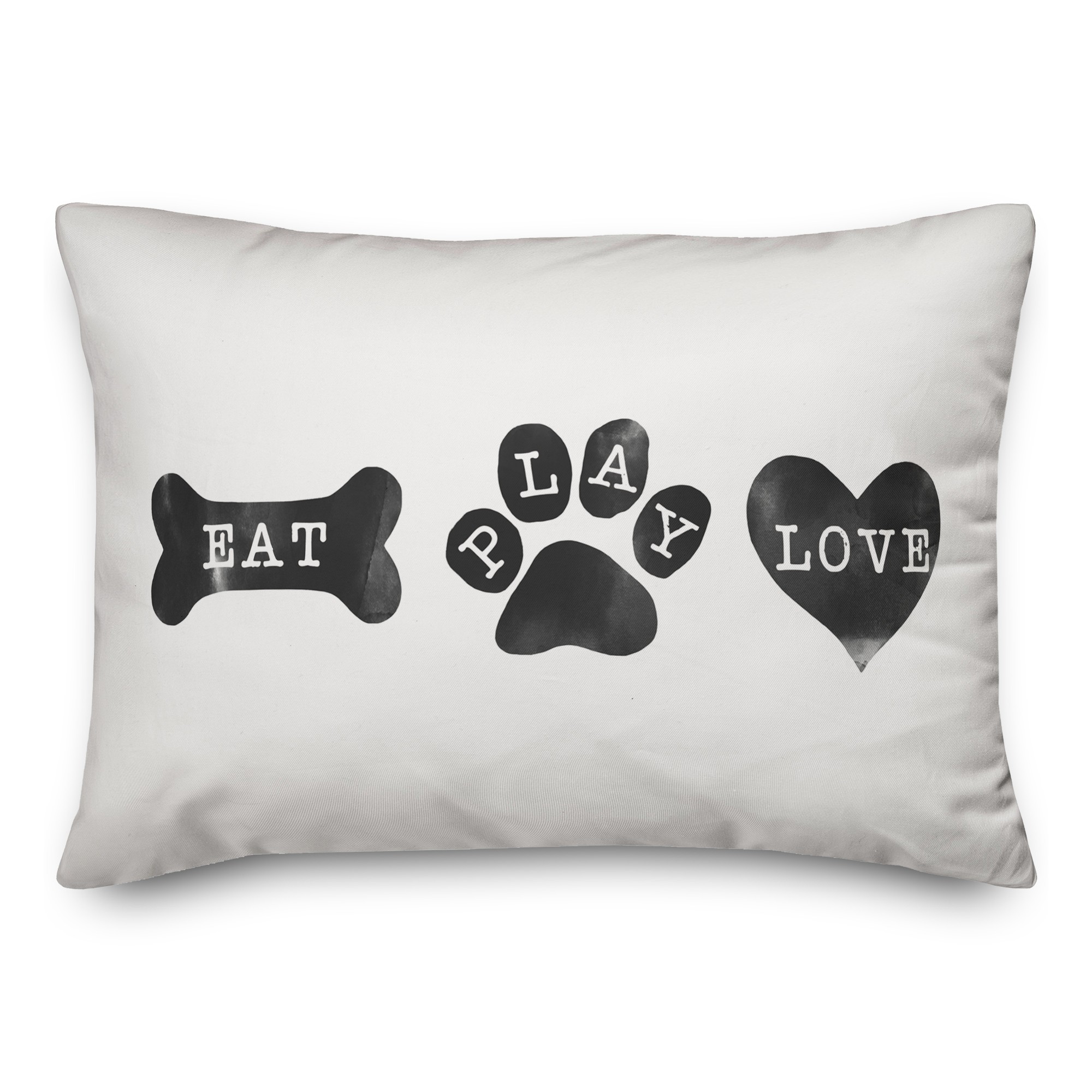 Eat Play Love 14x20 Spun Poly Pillow