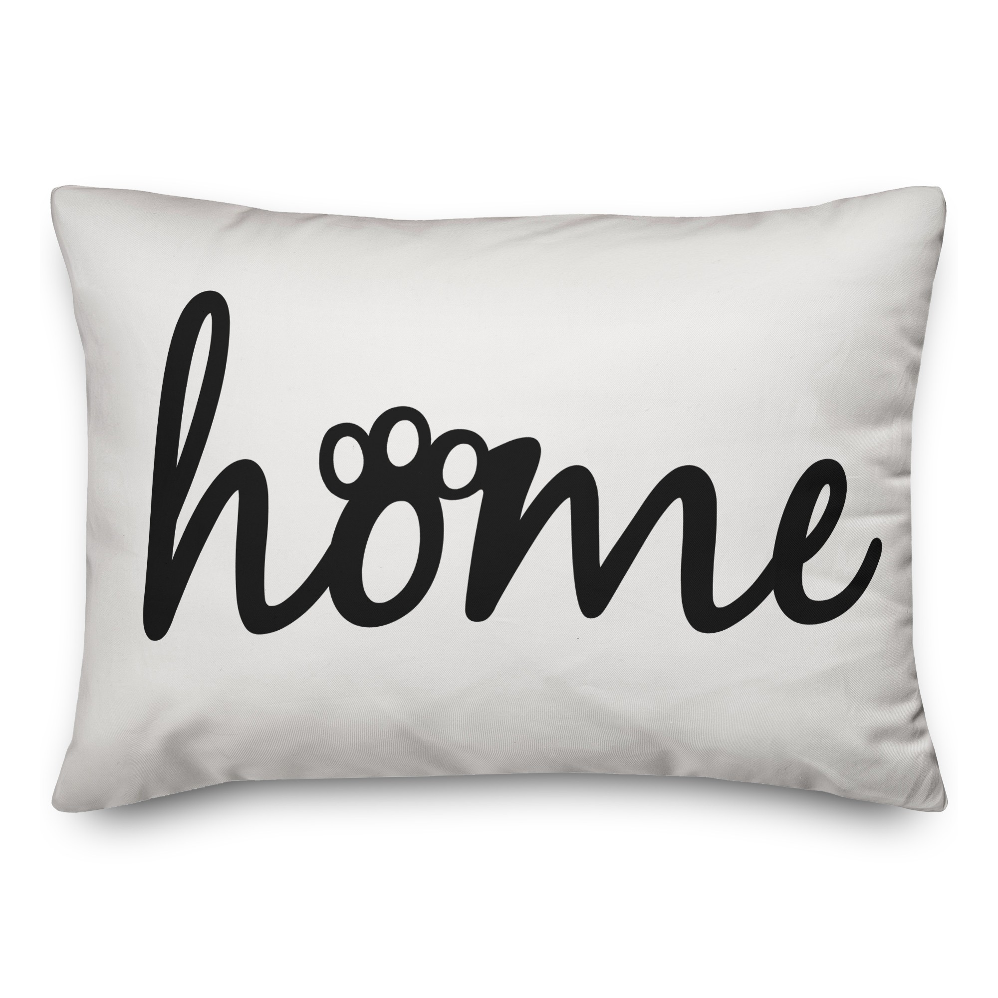 Home Paw Print 14x20 Spun Poly Pillow
