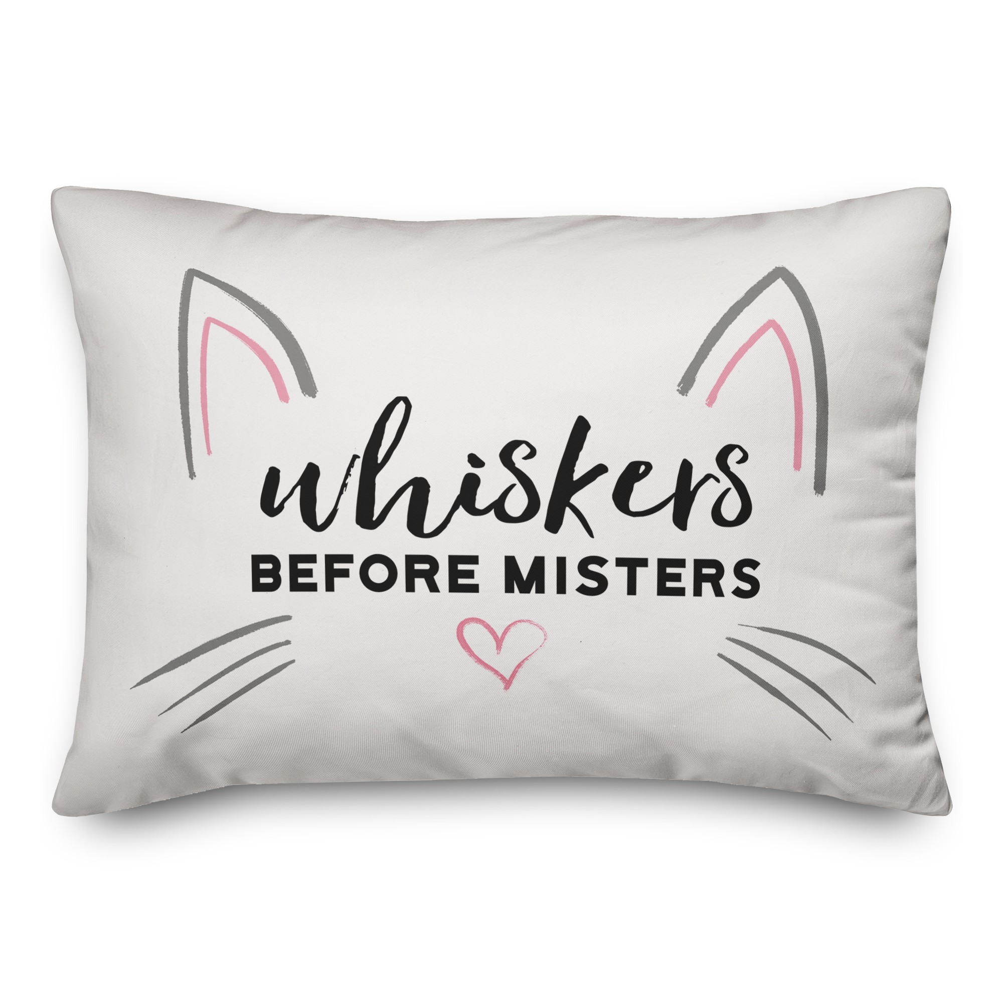 Whiskers Before Misters 14x20 Spun Poly Pillow
