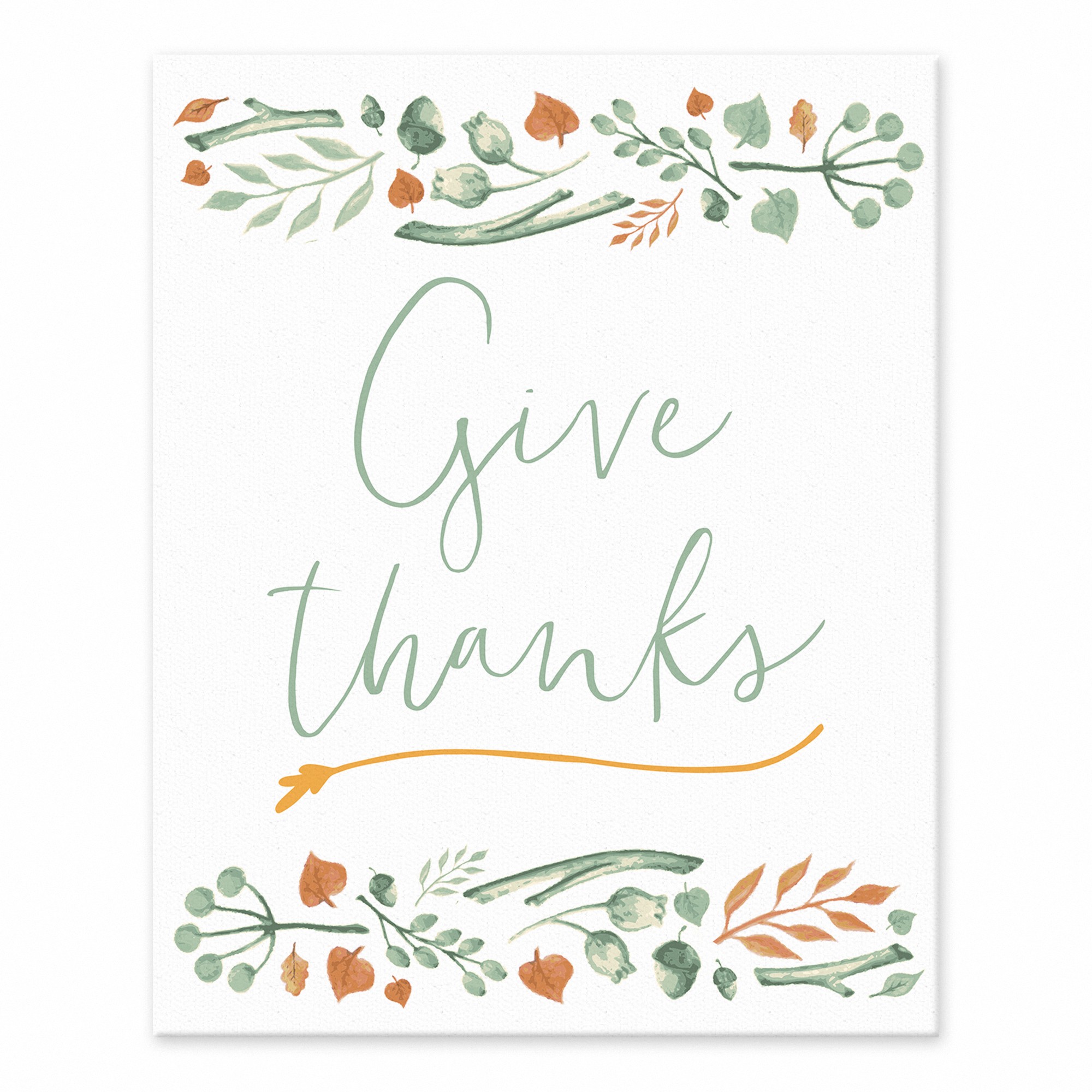 Give Thanks 8x10 Tabletop Canvas