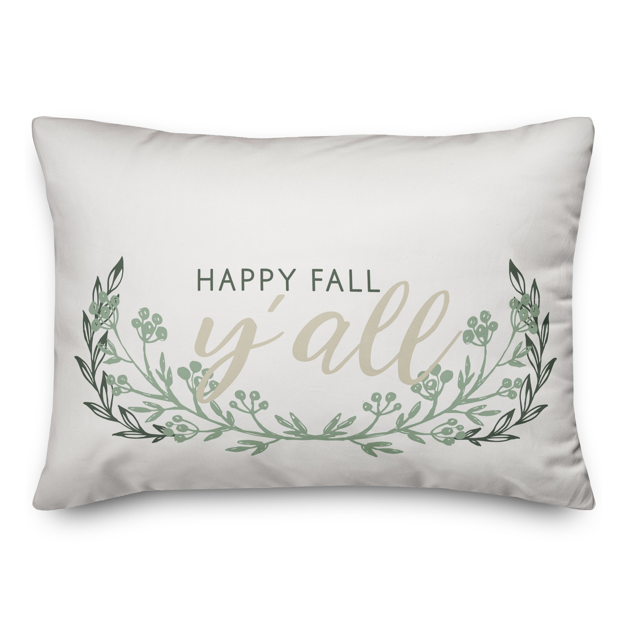 Happy Fall Y'all 14x20 Spun Poly Pillow