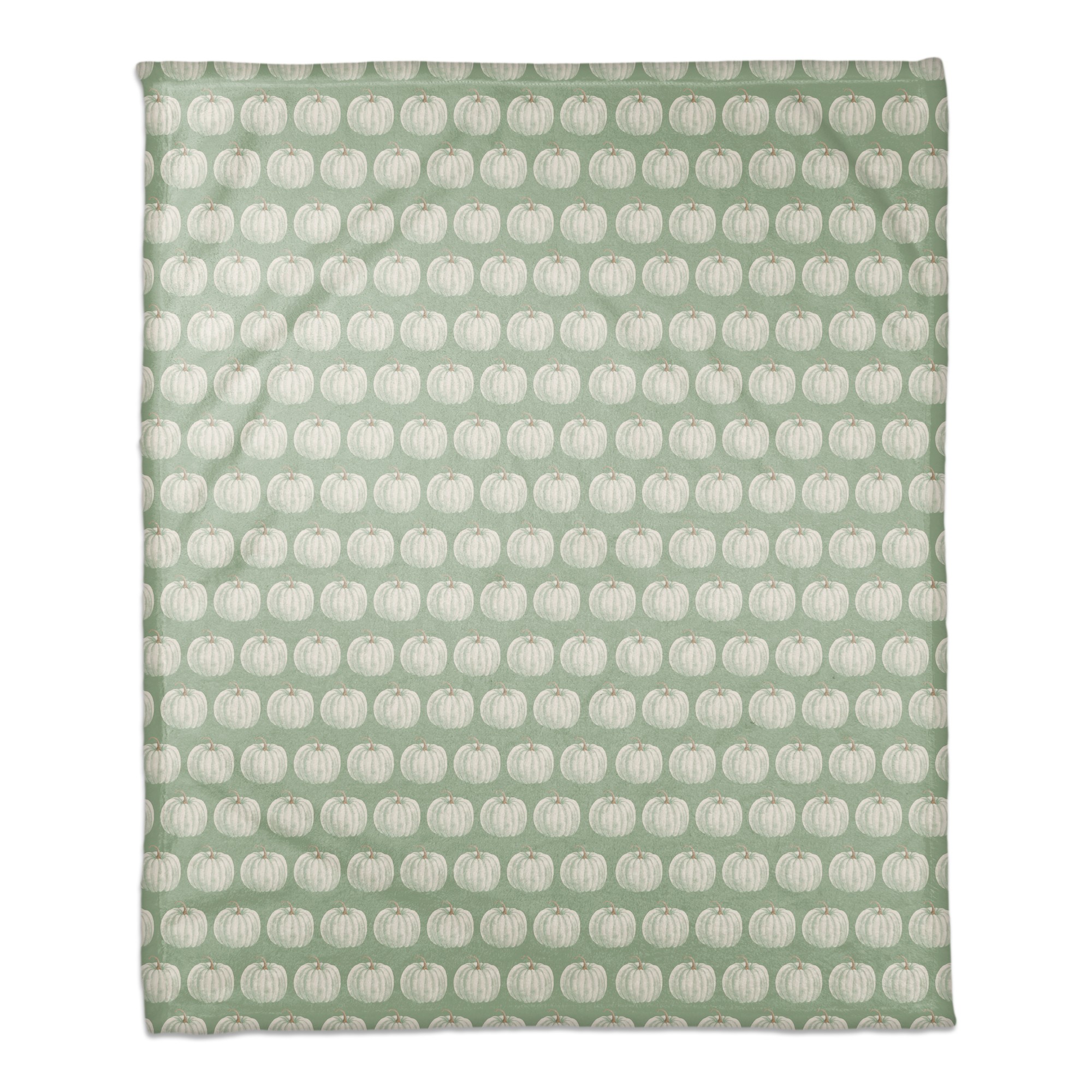 Fall Sage Pumpkin Pattern 50x60 Coral Fleece Blanket