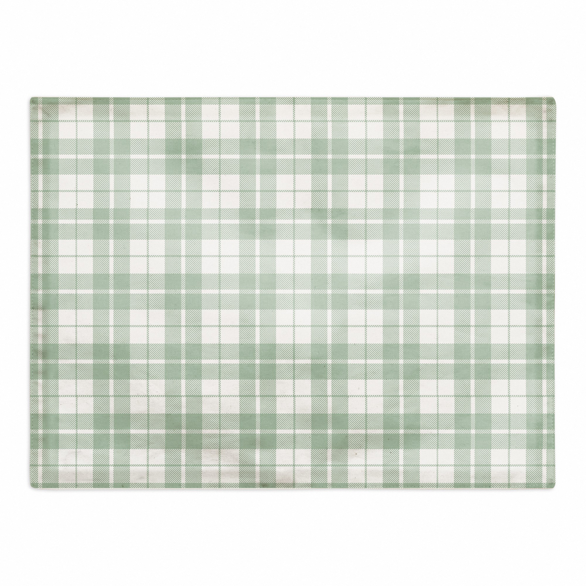 Sage Plaid 18x14 Poly Twill Placemat
