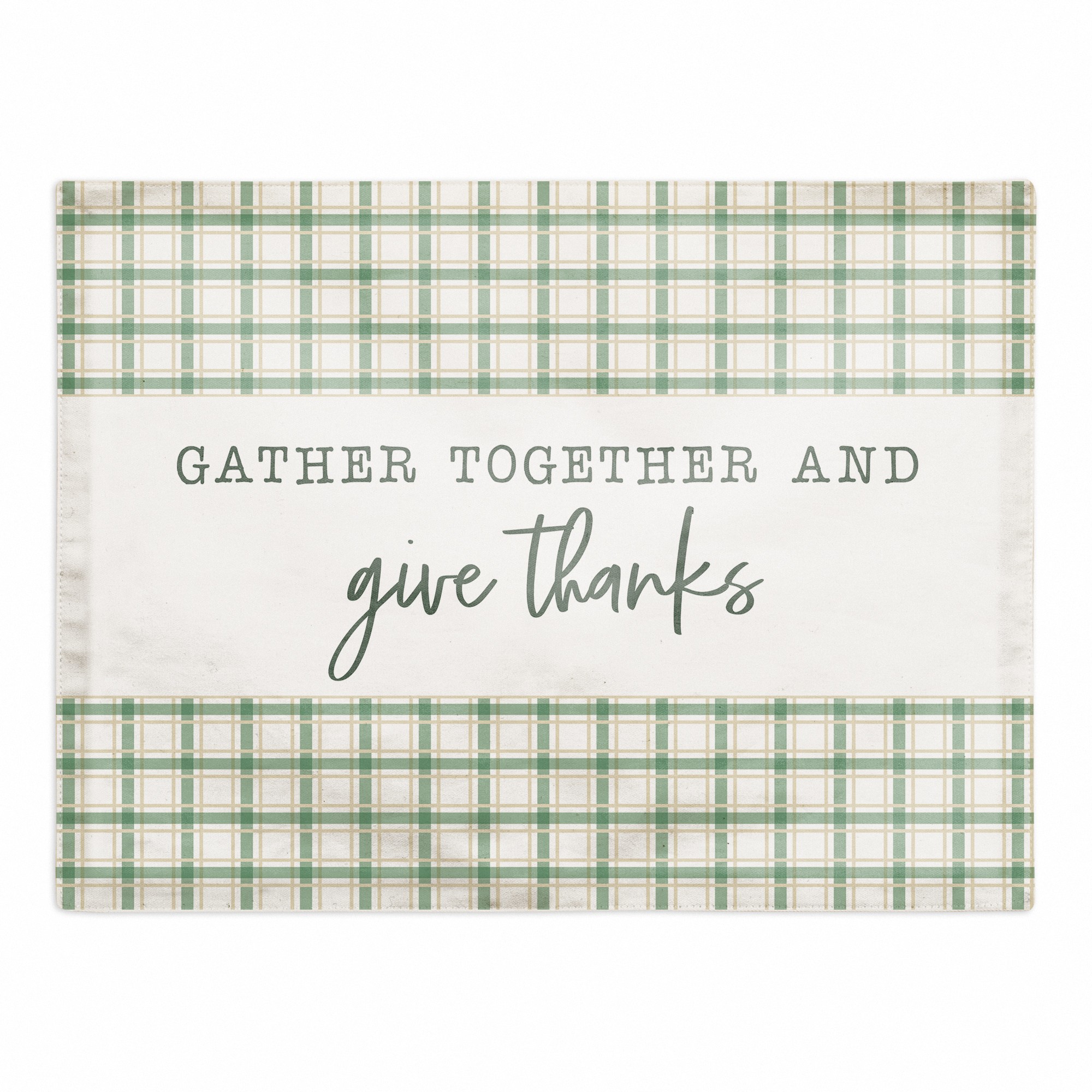 Gather Together and Give Thanks 18x14 Poly Twill Placemat