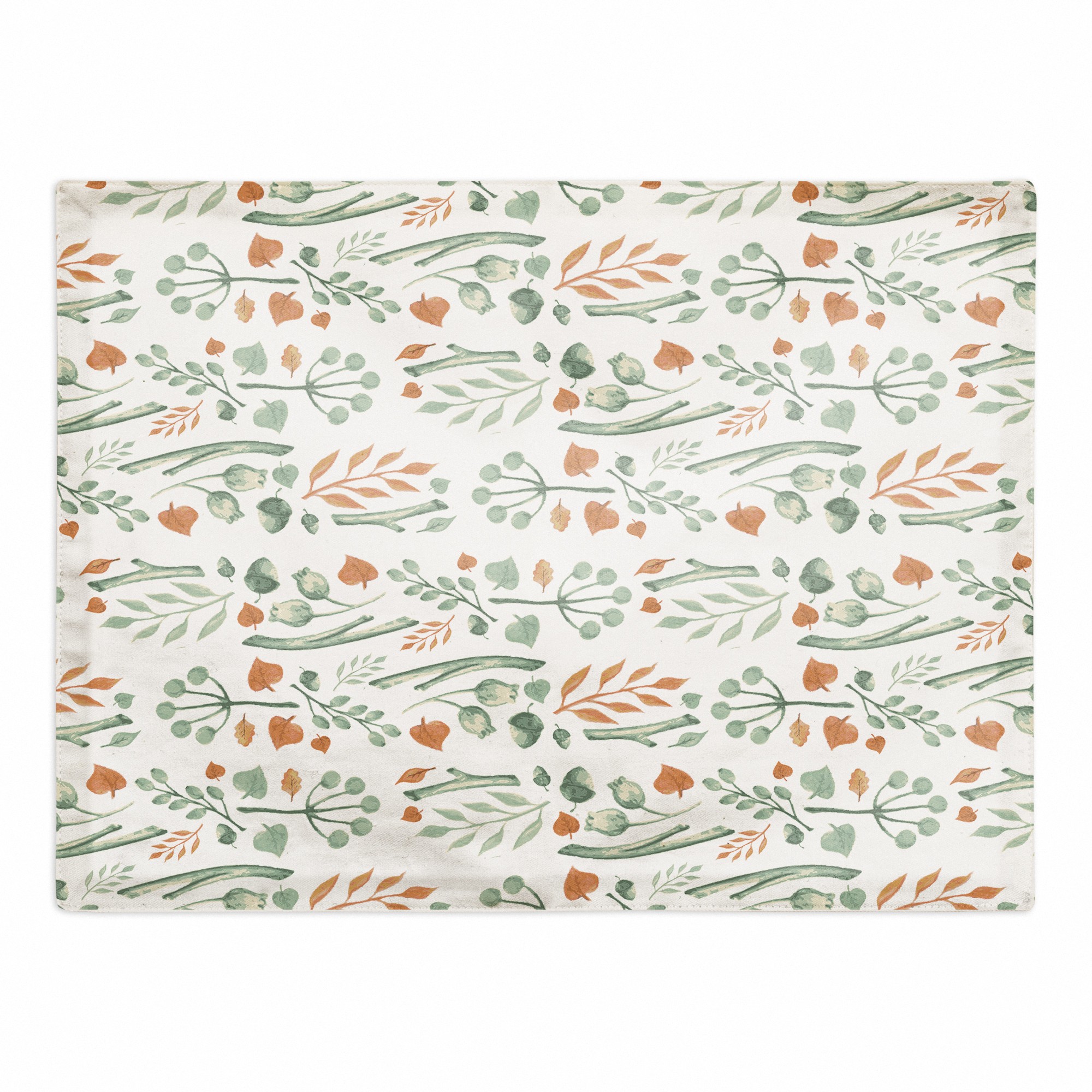 Autumn Nature Pattern 18x14 Poly Twill Placemat
