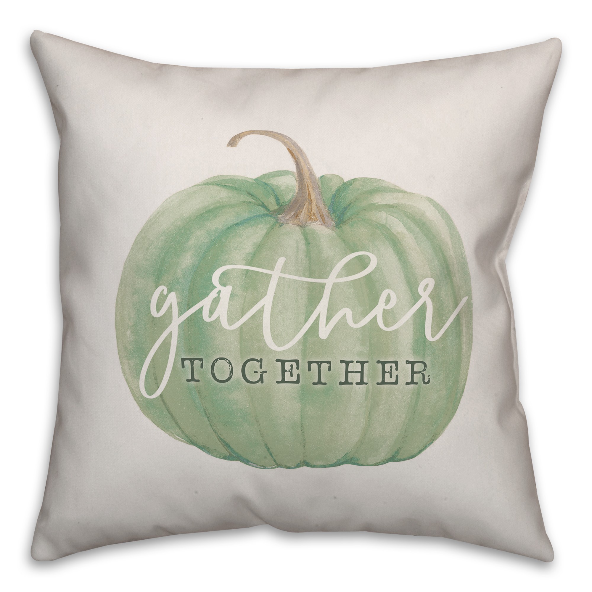 Gather Together Pumpkin 18x18 Spun Poly Pillow