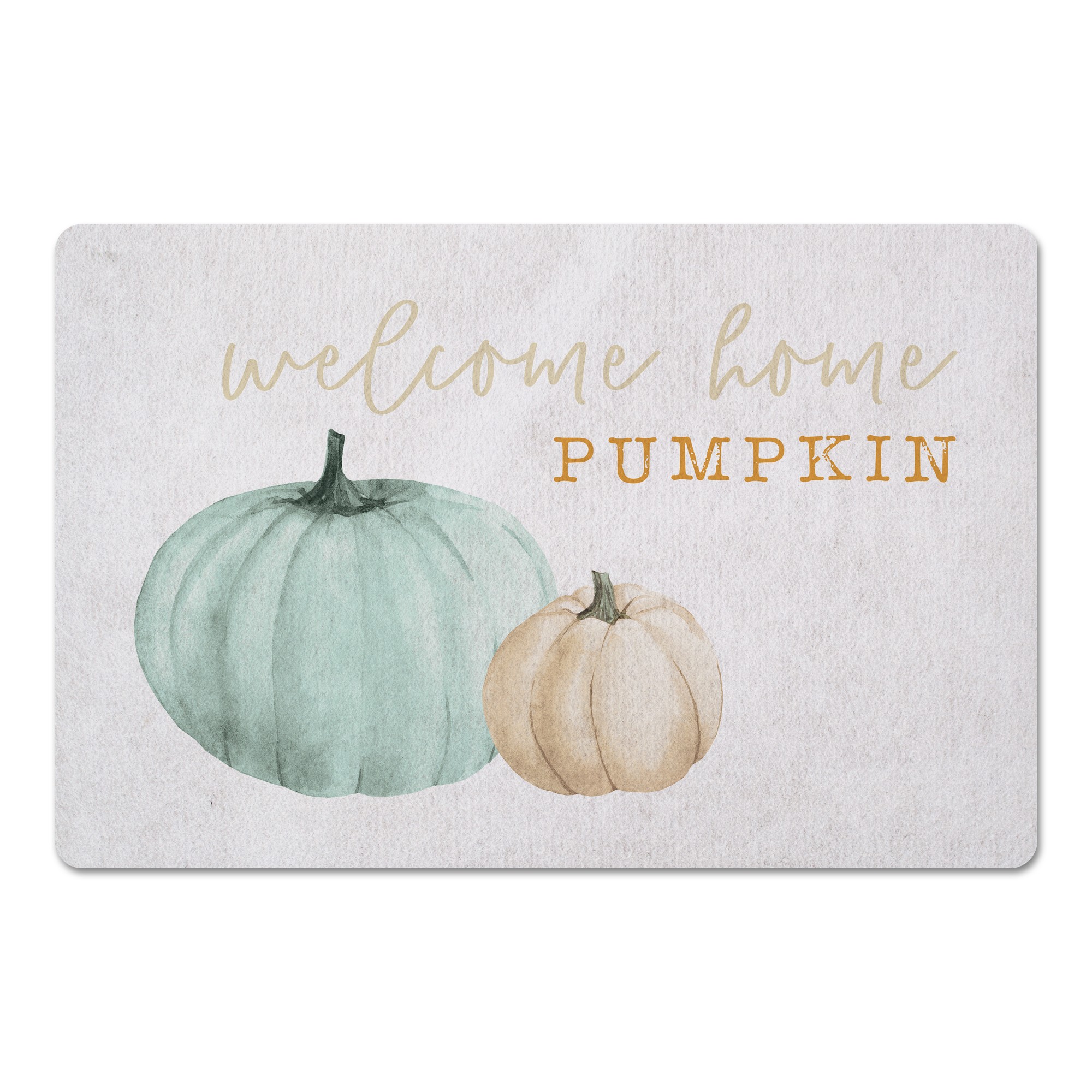 Welcome Home Pumpkin 27x18 Floor Mat