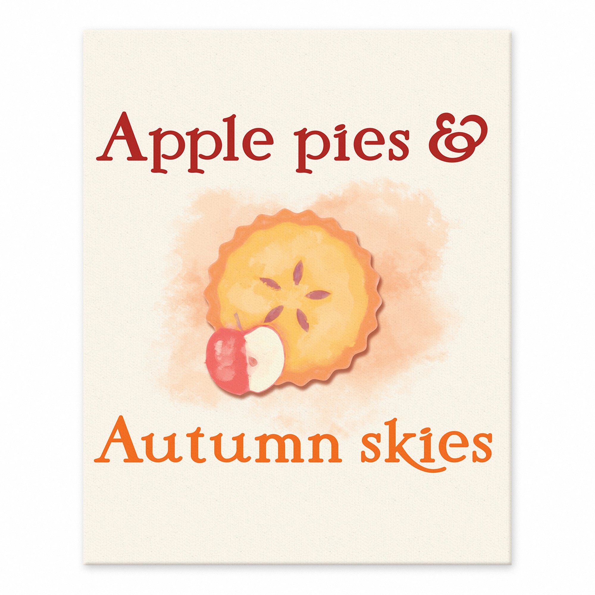 Apple Pies & Autumn Skies 8x10 Tabletop Canvas