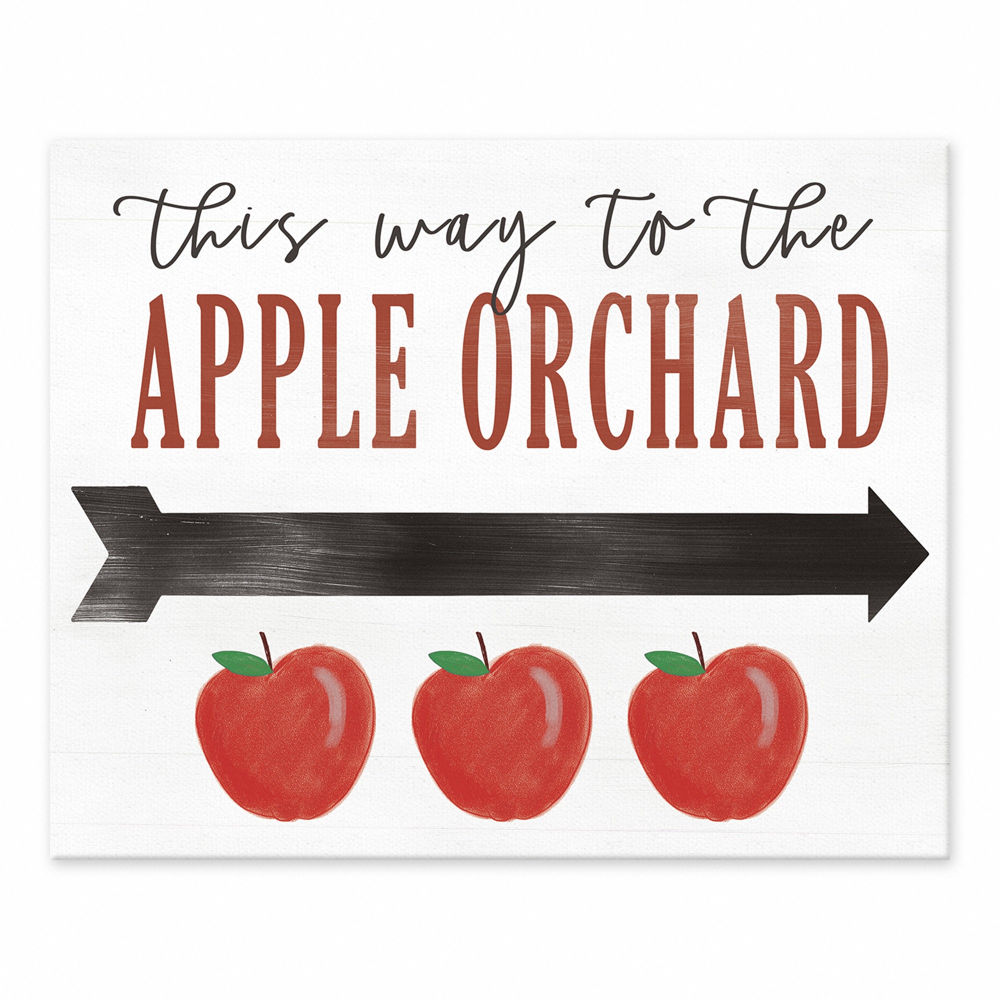 This way to the Apple Orchard 8x10 Tabletop Canvas