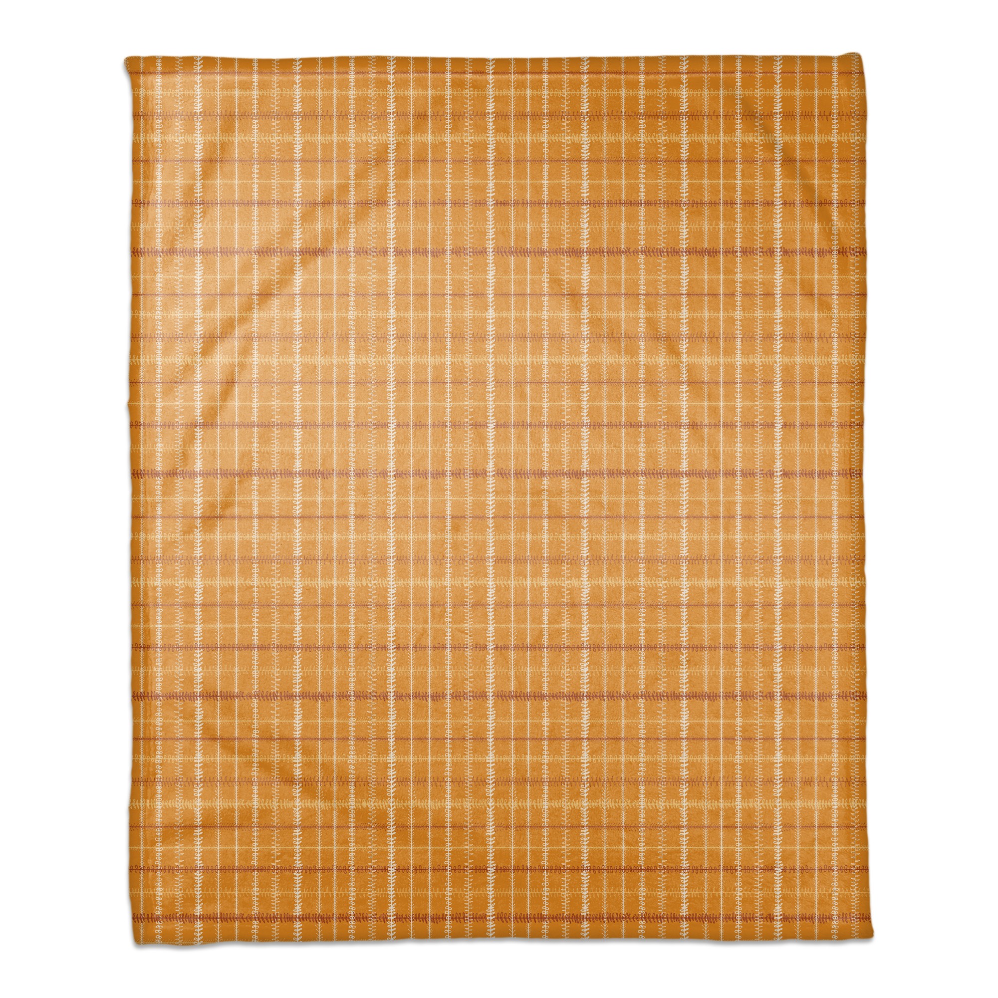 Fall Plaid 50x60 Coral Fleece Blanket