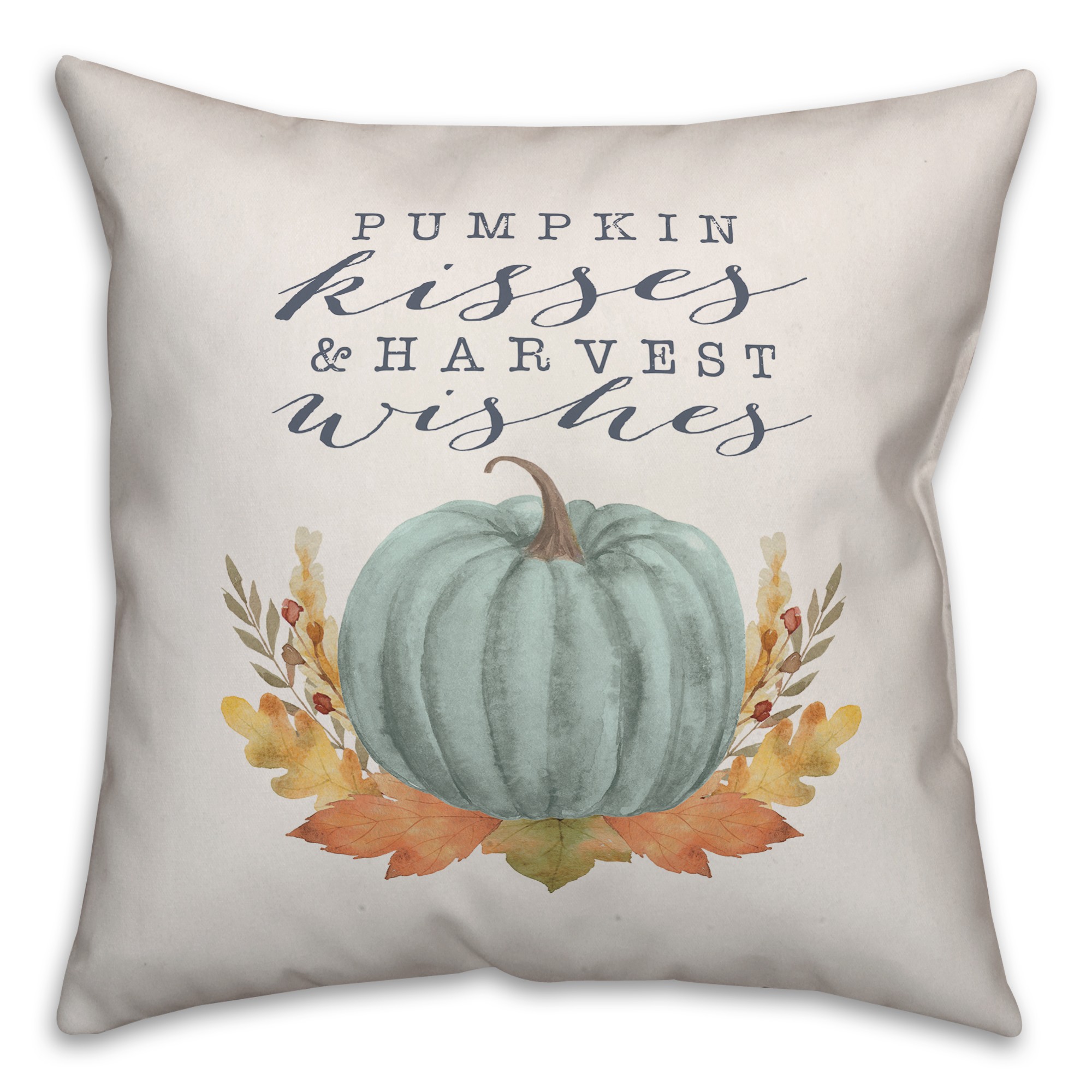 Pumpkin Kisses & Harvest Wishes Pillow