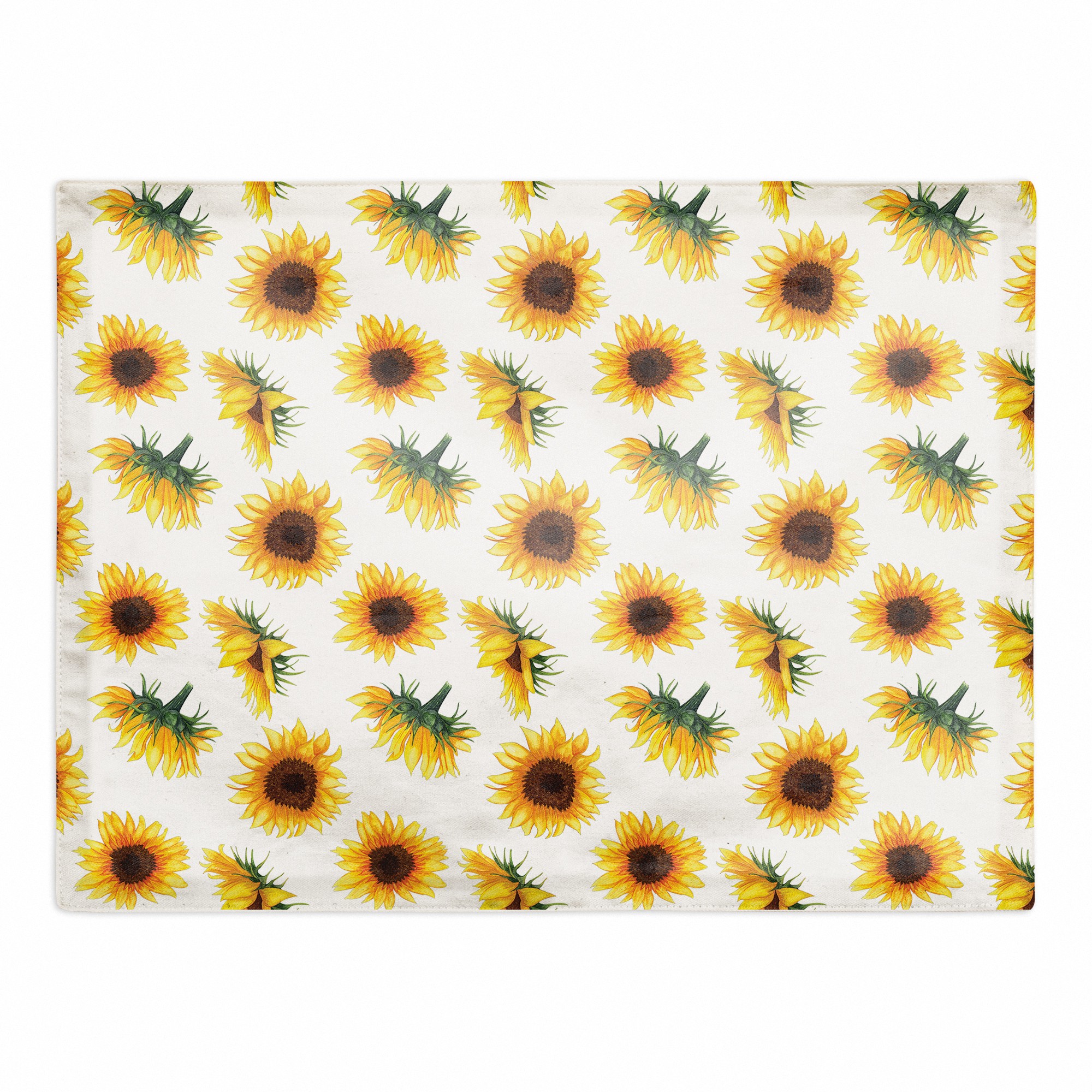 Sunflower Pattern 18x14 Poly Twill Placemat