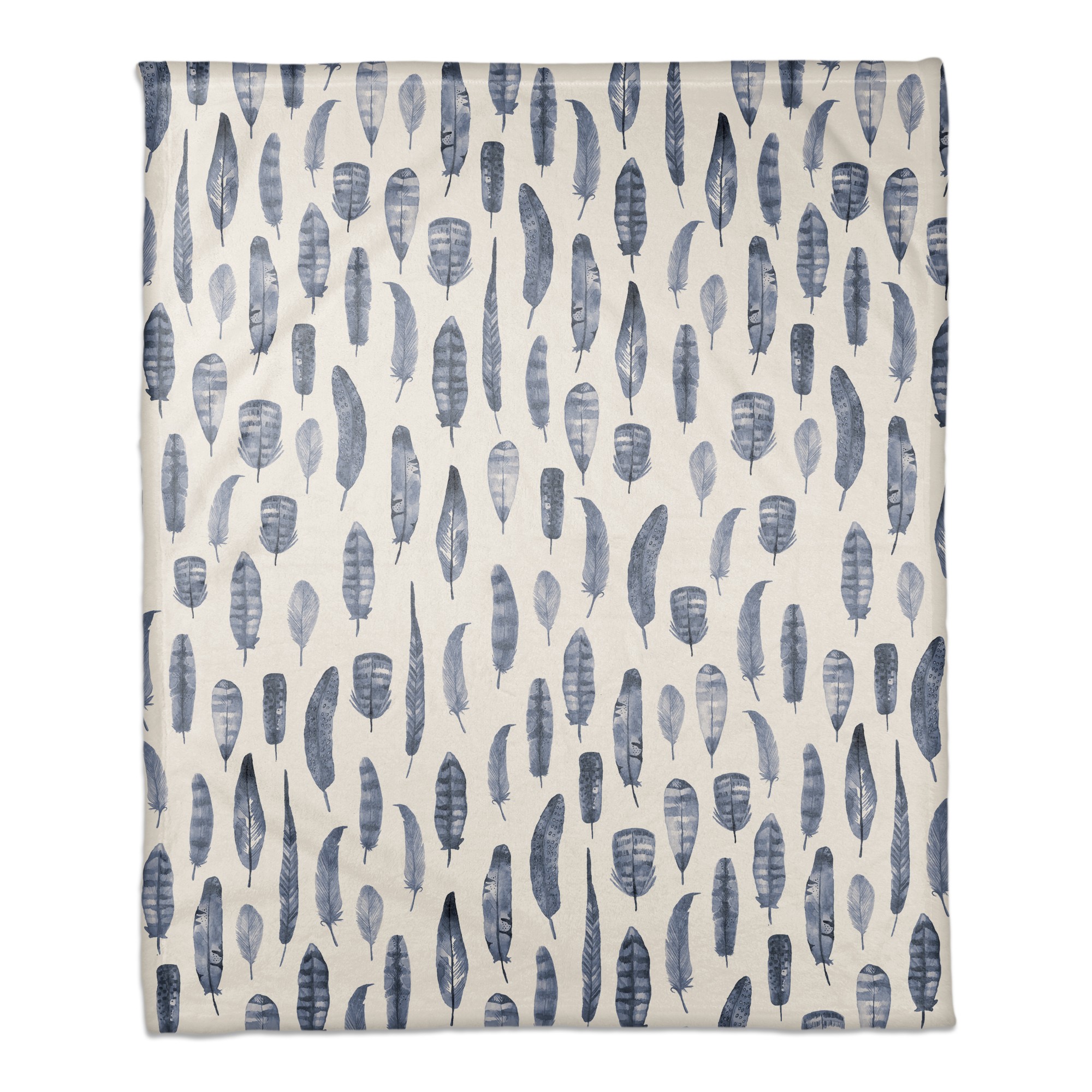 Feathers 50x60 Coral Fleece Blanket