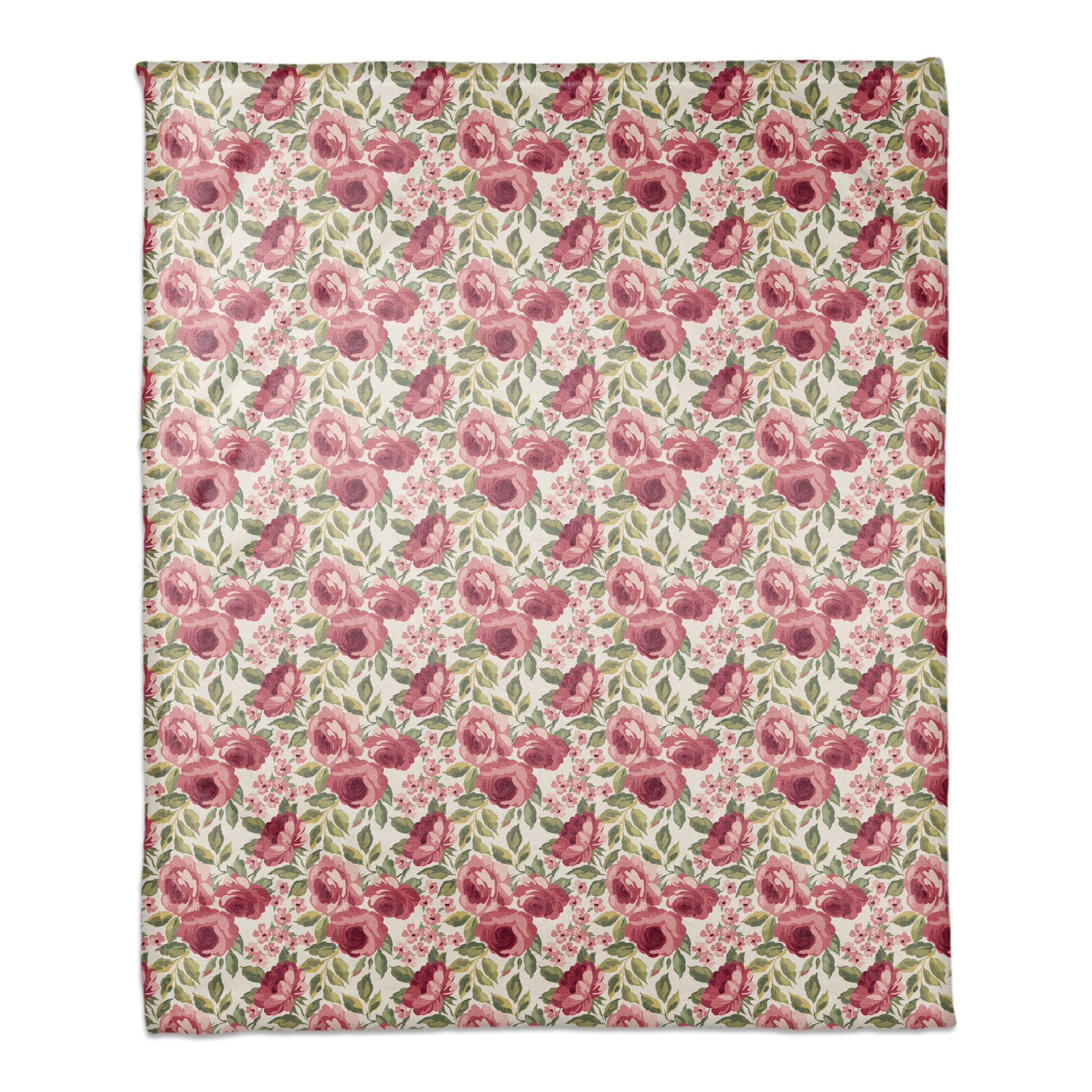 Floral Pattern 50x60 Coral Fleece Blanket