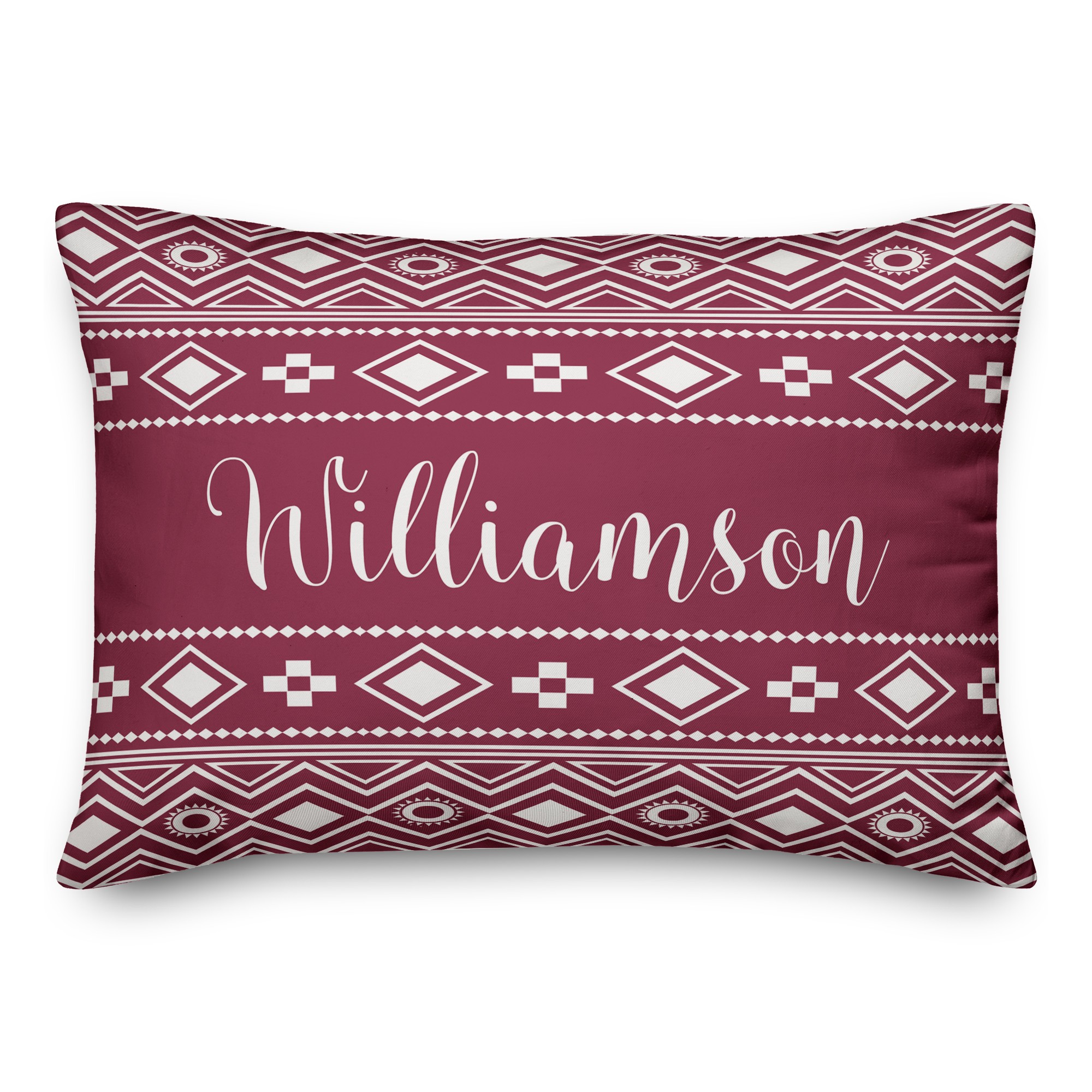 Personalized Aztec 14x20 Spun Poly Pillow
