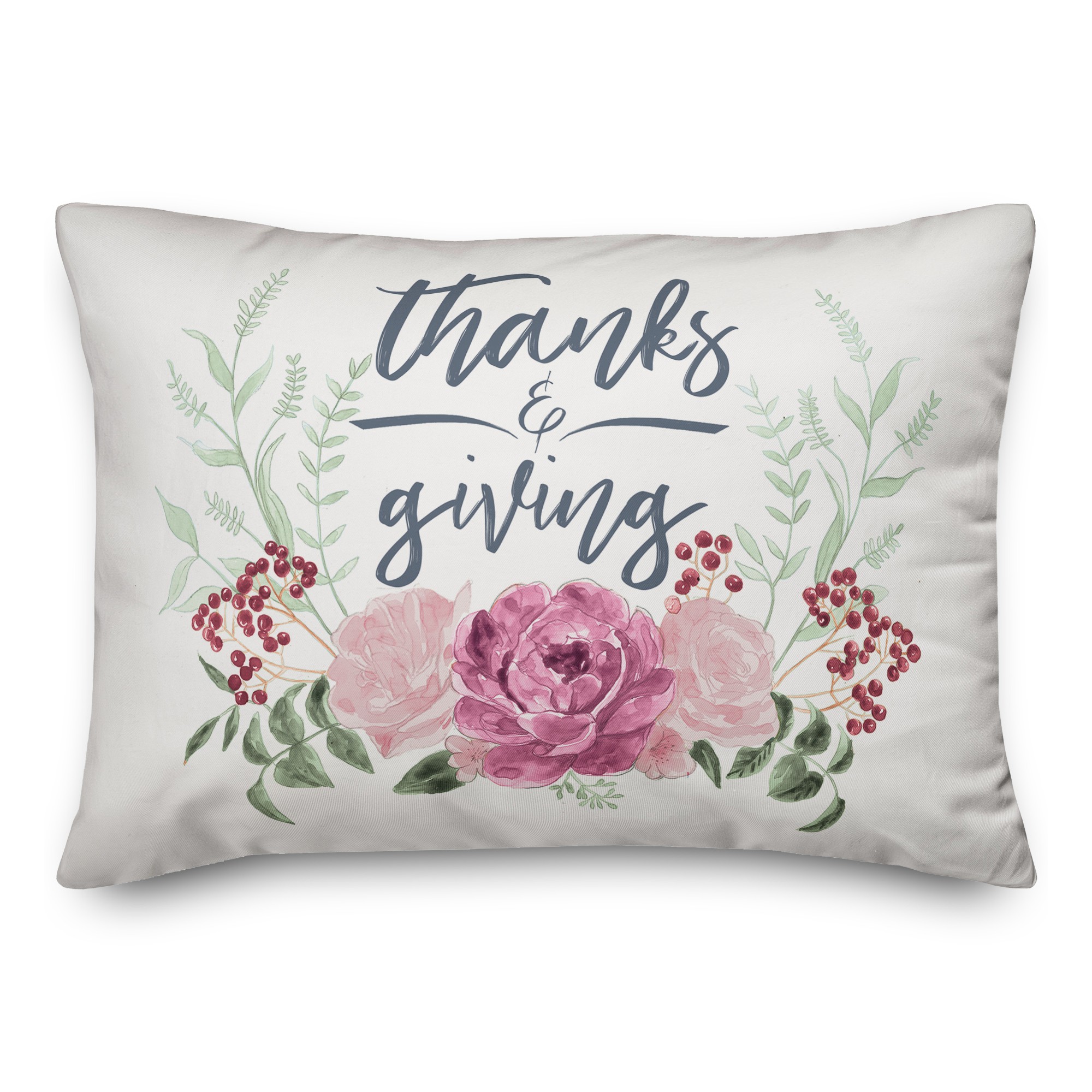 Thanks & Giving 14x20 Spun Poly Pillow