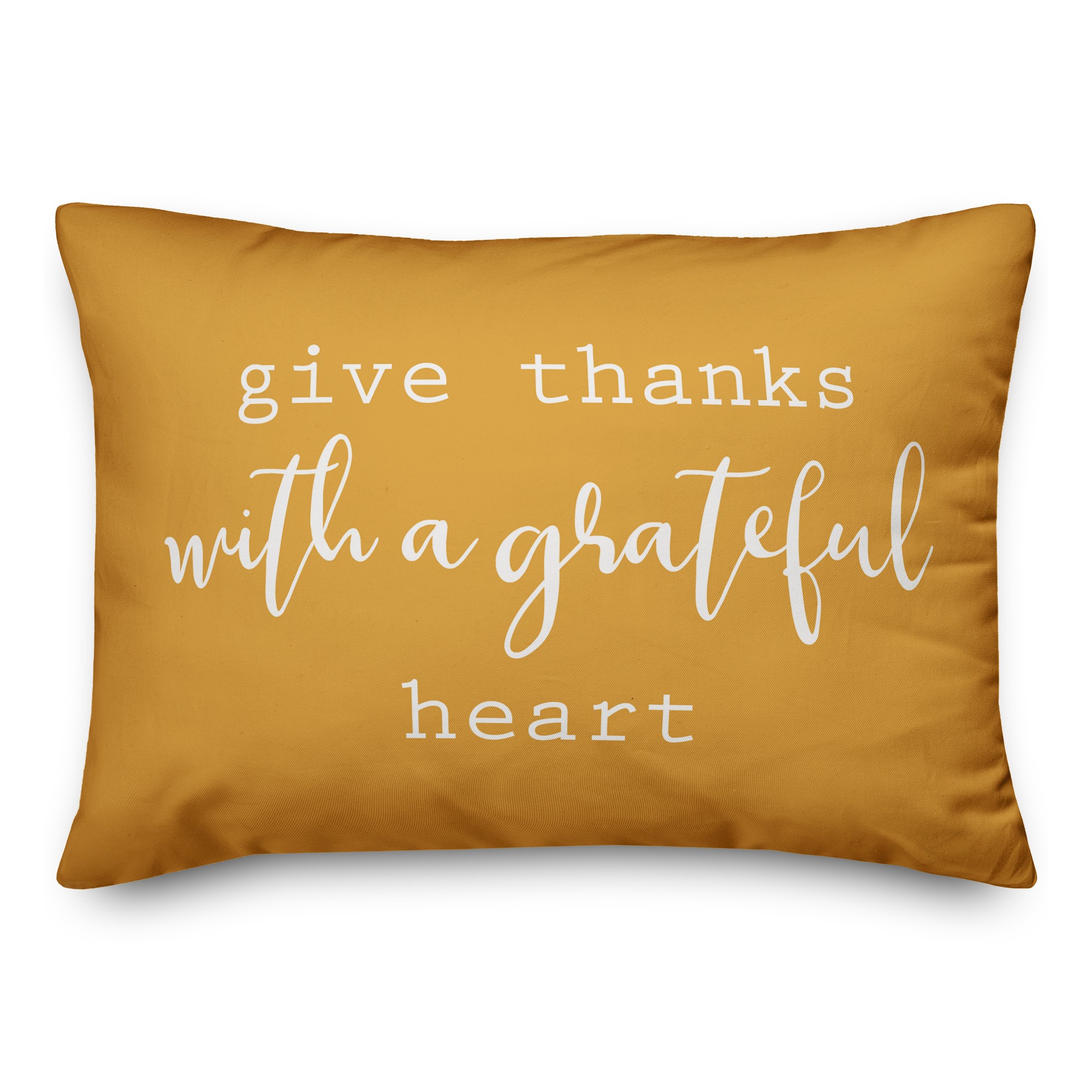 Give thanks with a Grateful Heart Pillow