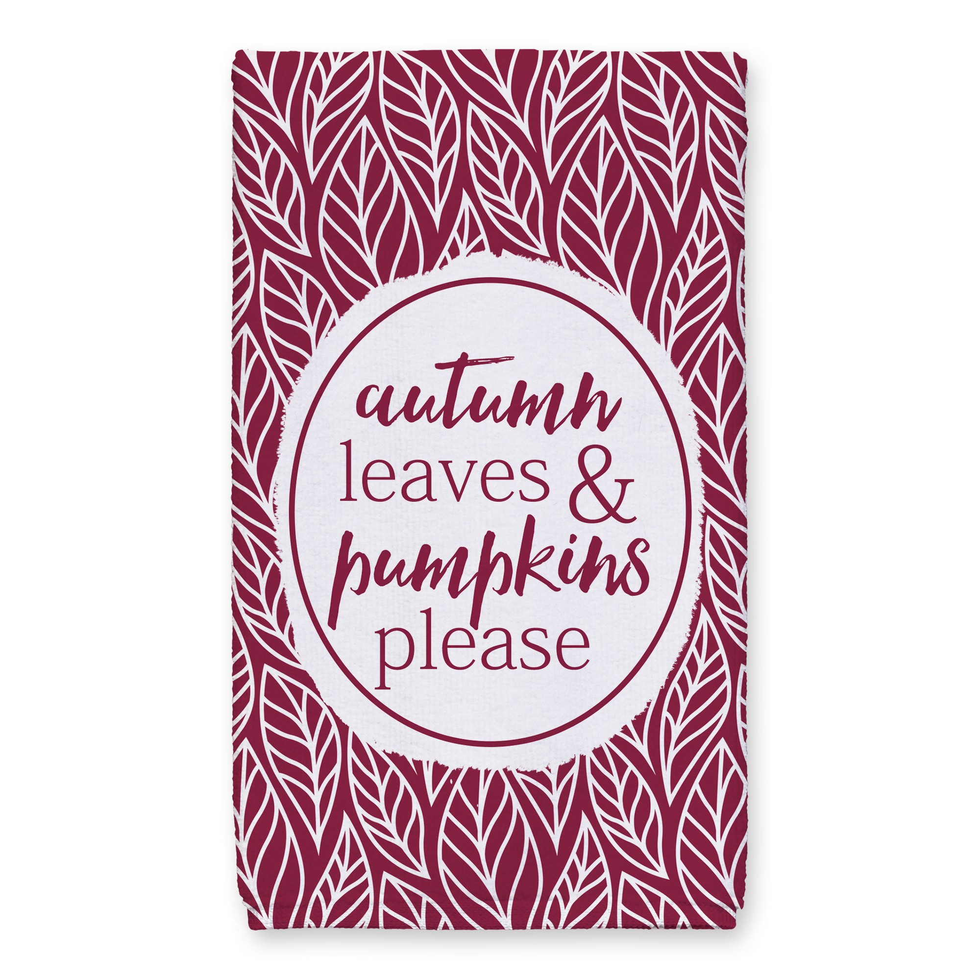Autumn leaves & Pumpkins please 16x25 Towel