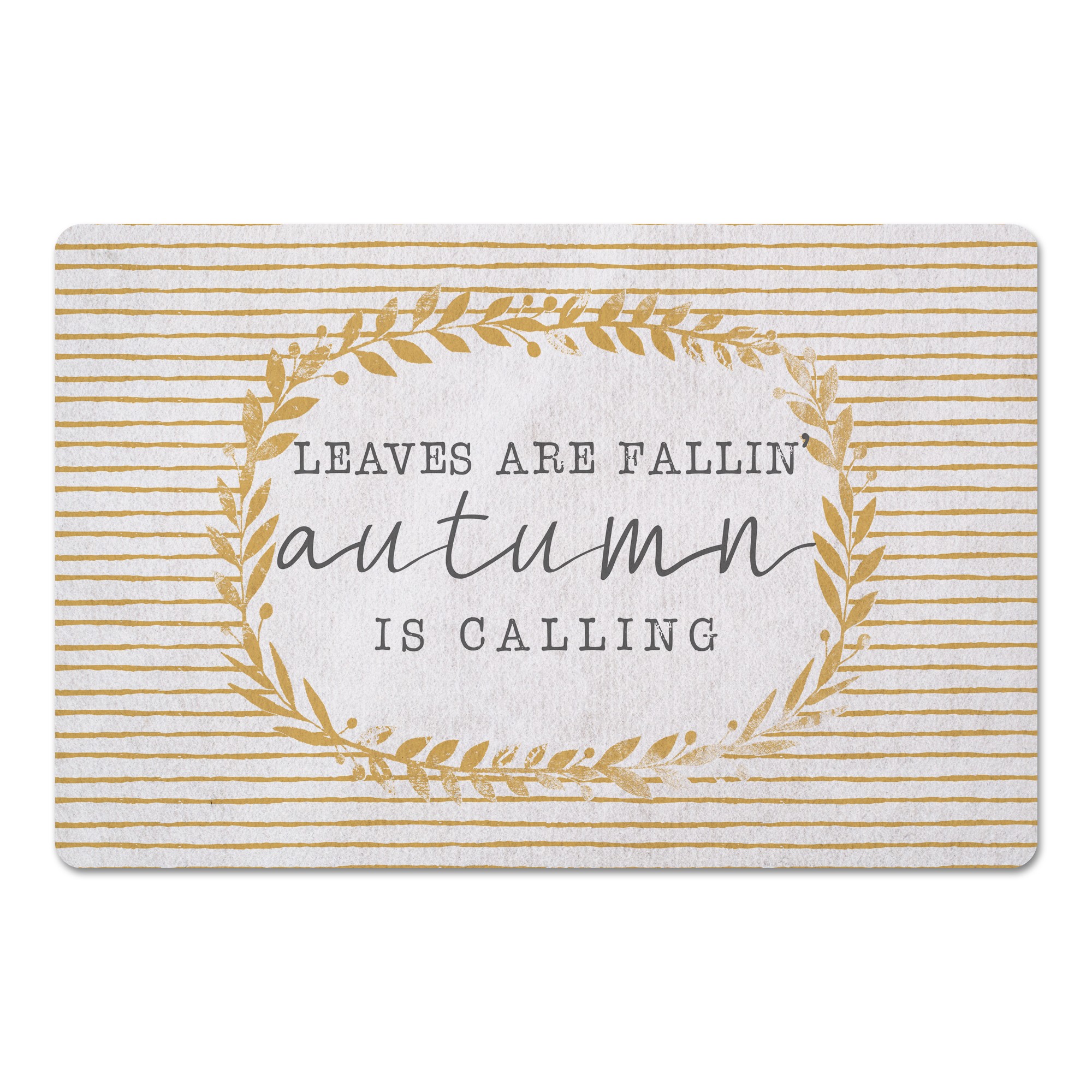 Leaves are falling autumn is calling 27x18 Floor Mat