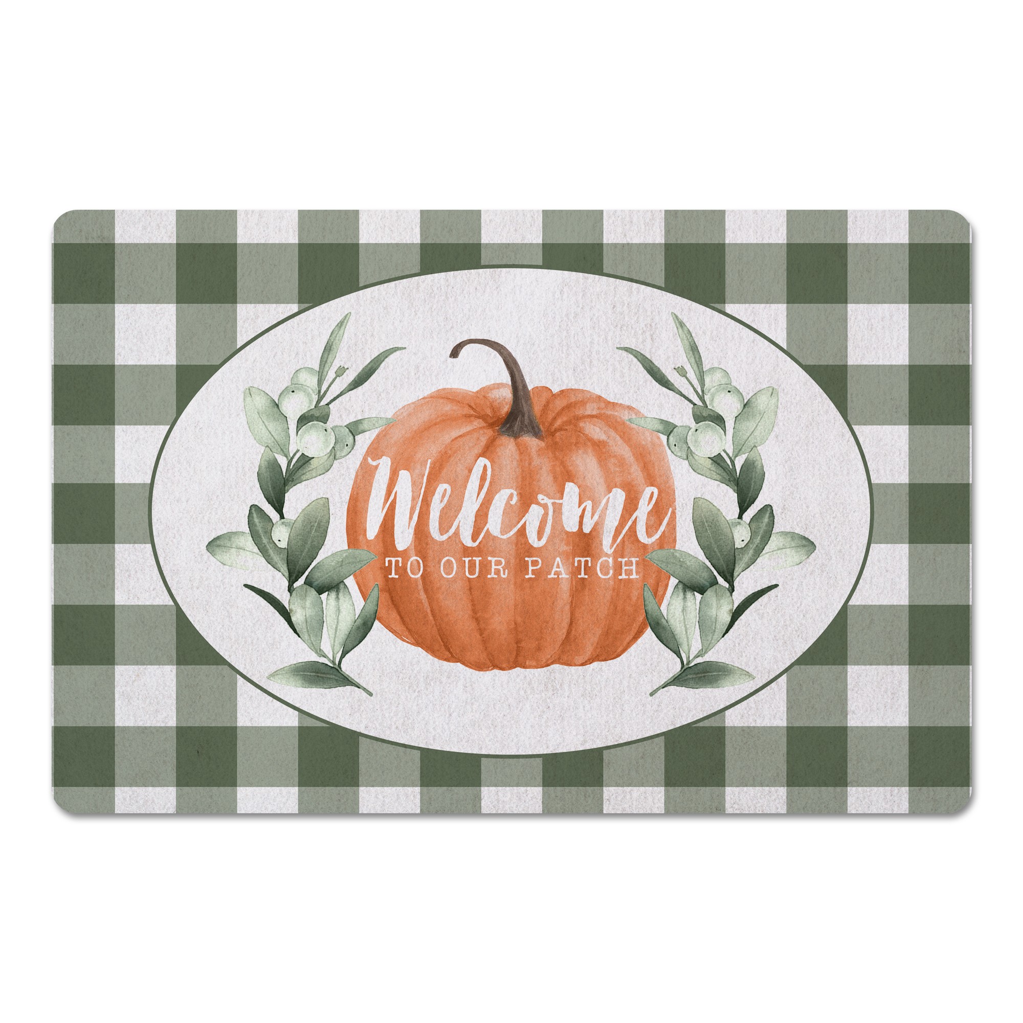 Welcome Pumpkin 27x18 Floor Mat