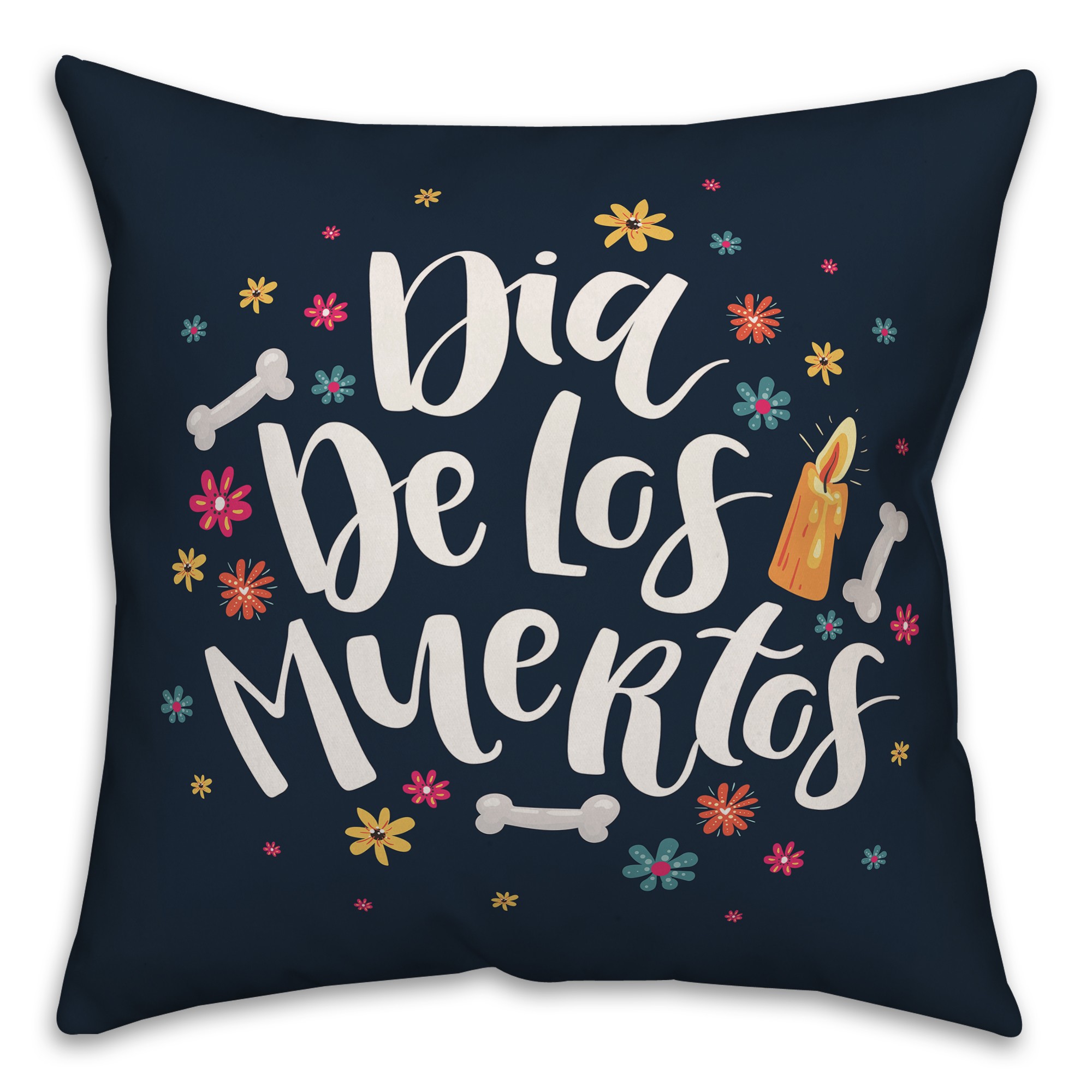 Dia De Los Muertos 18x18 Spun Poly Pillow