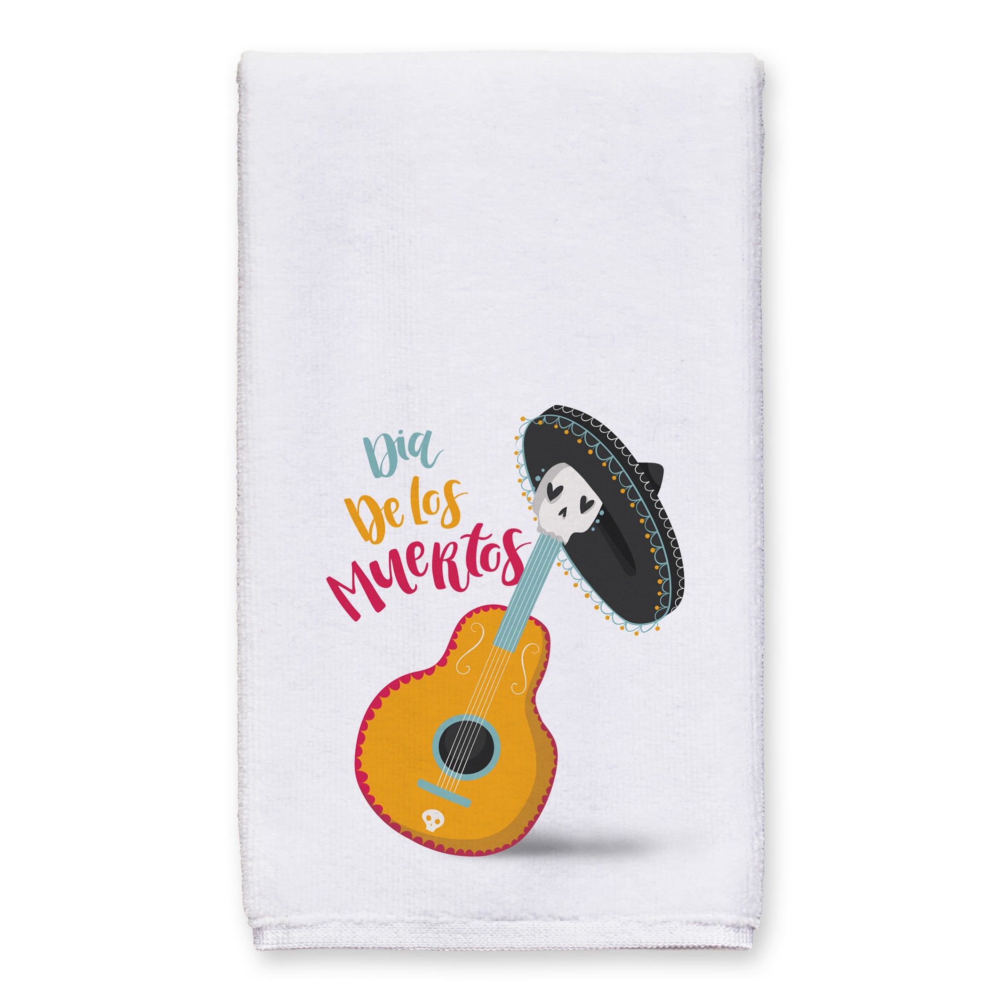 Dia De Los Muertos Guitar 16x25 Towel