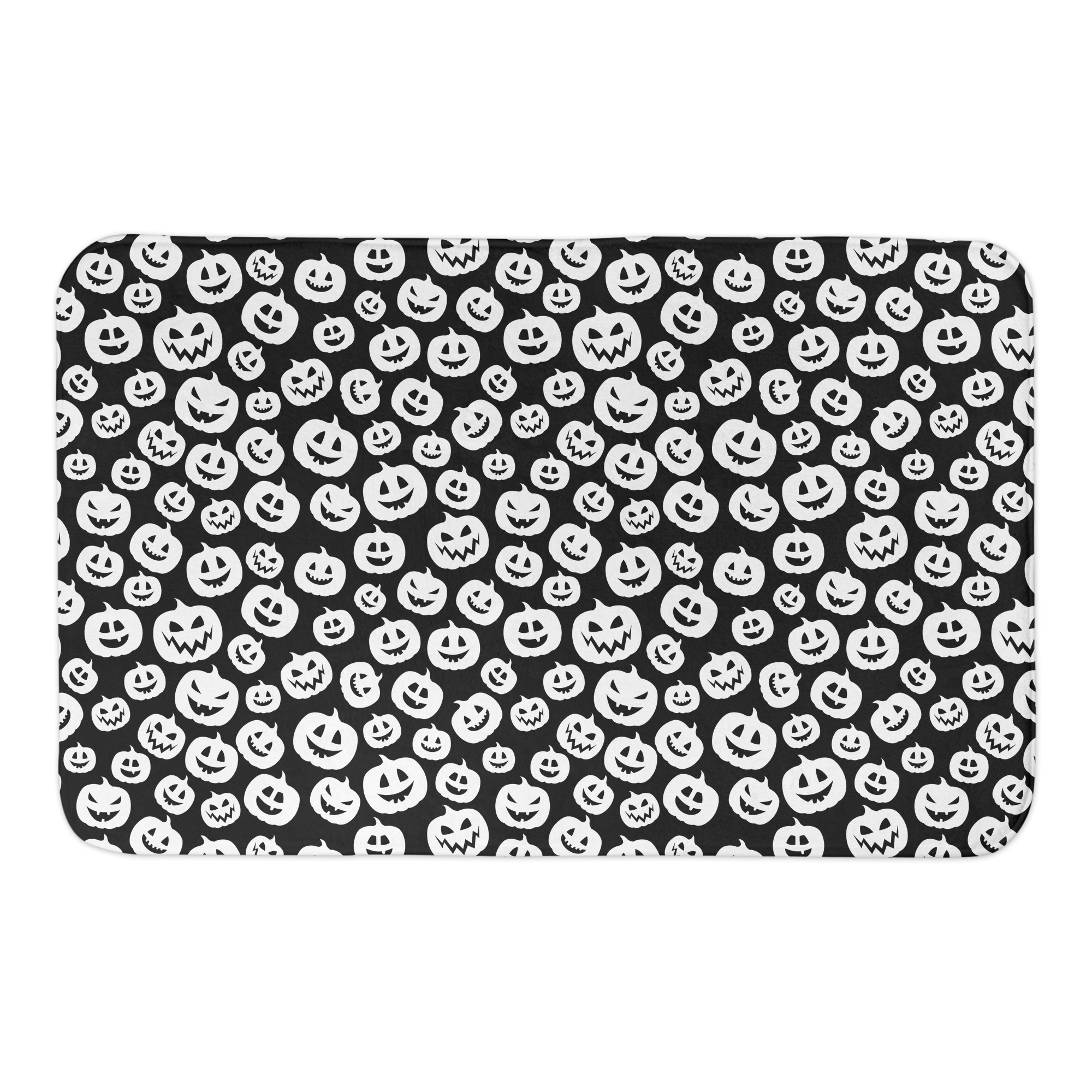 Pumpkin Pattern 34x21 Bath Mat