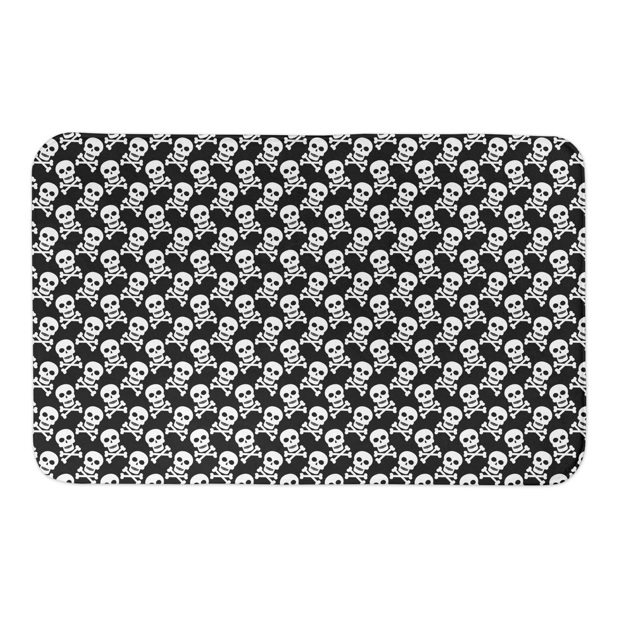 Skull Pattern 34x21 Bath Mat