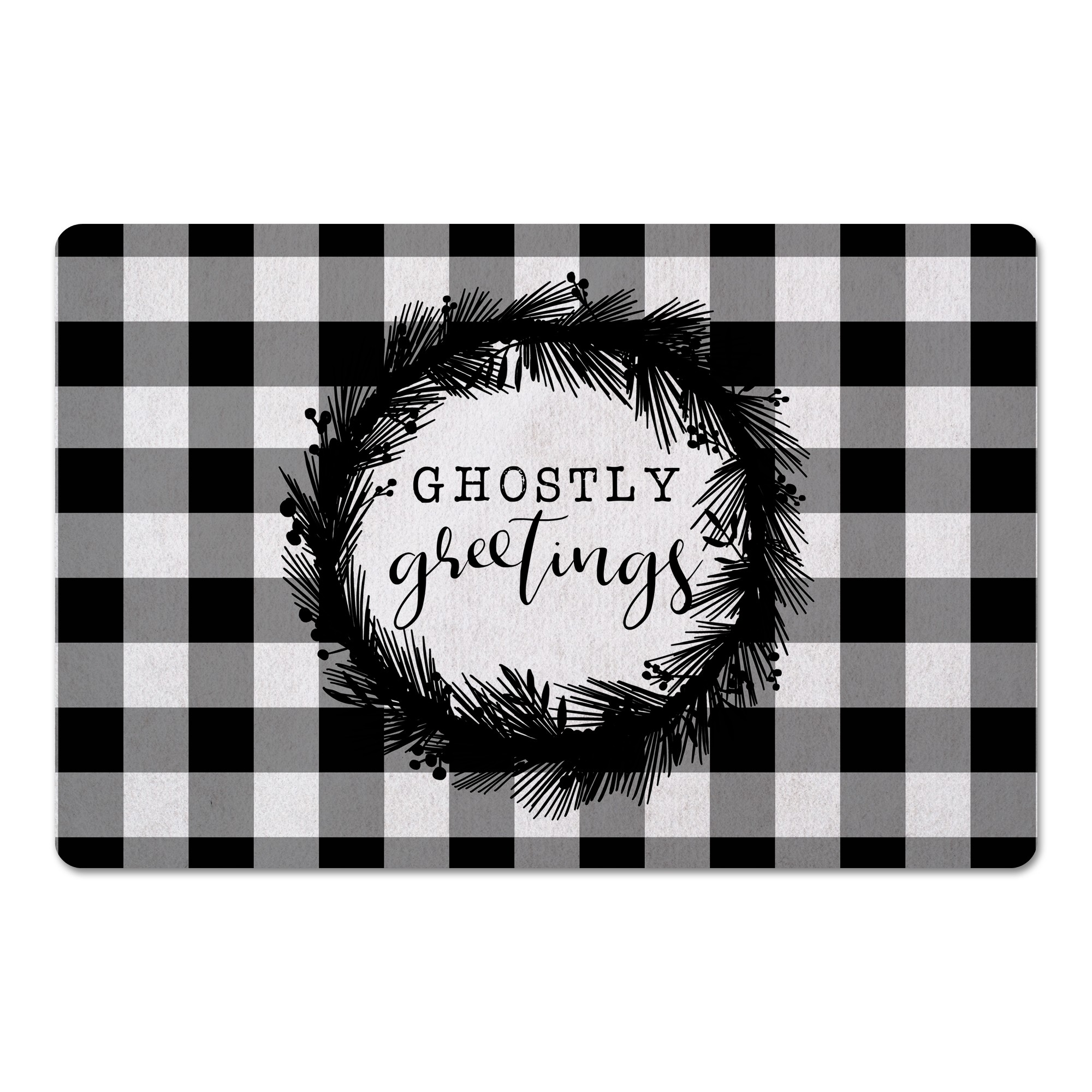 Ghostly Greetings 27x18 Floor Mat