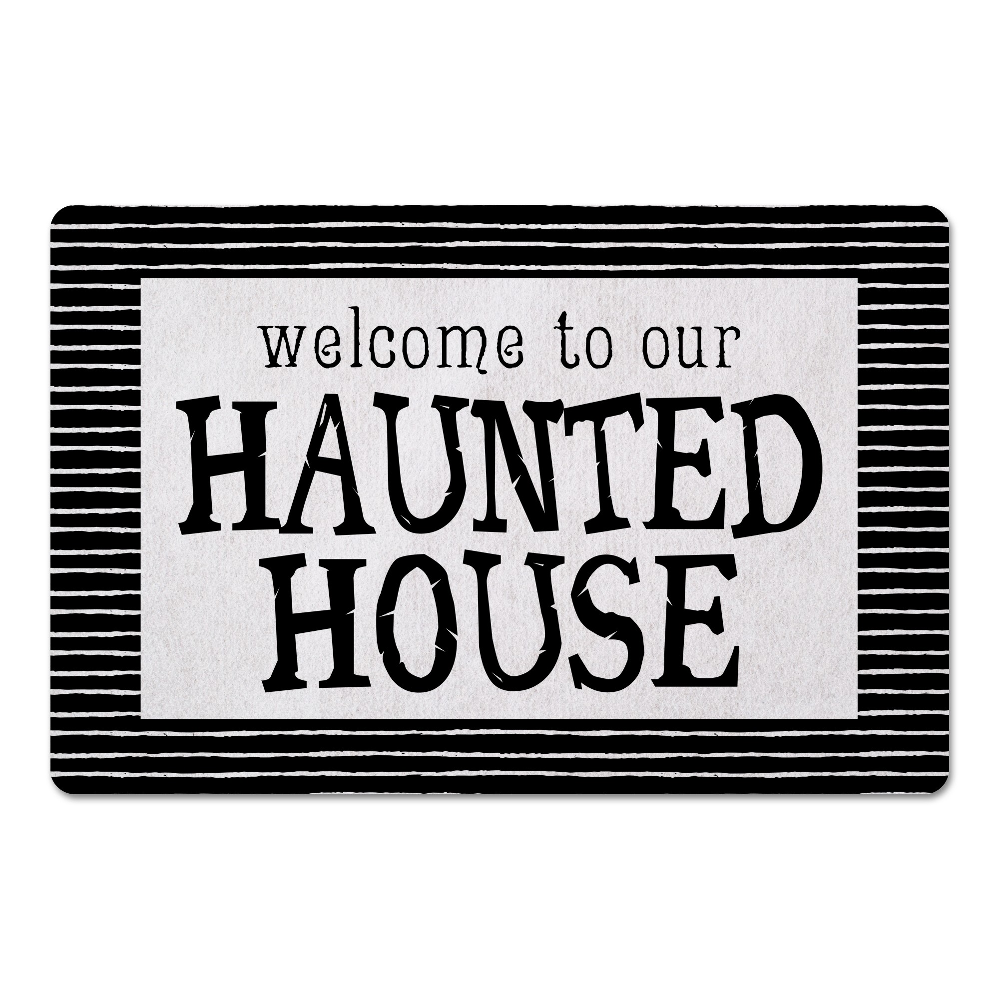 Welcome to Our Haunted House 27x18 Floor Mat